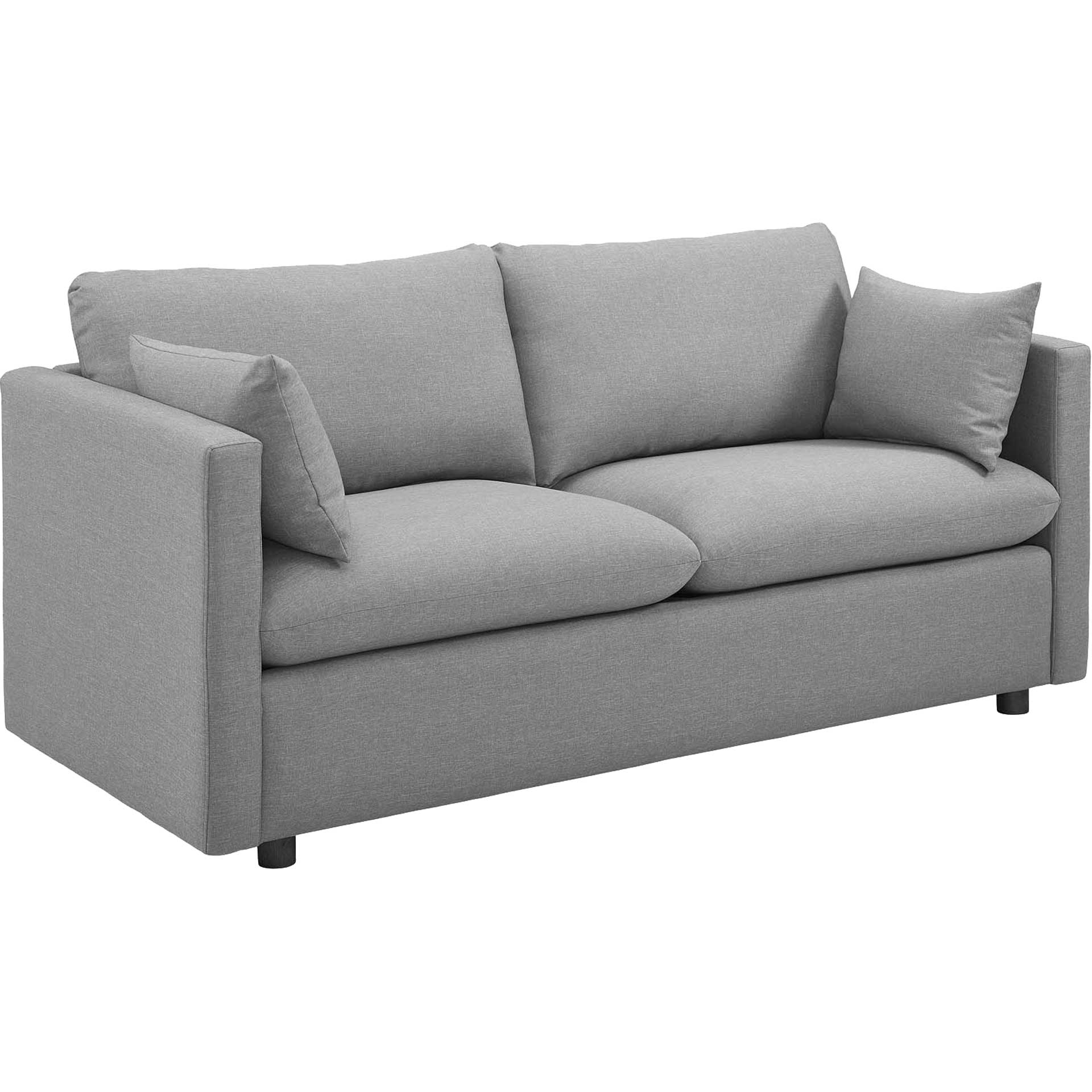 Antonio Upholstered Fabric Sofa Light Gray - Image 2