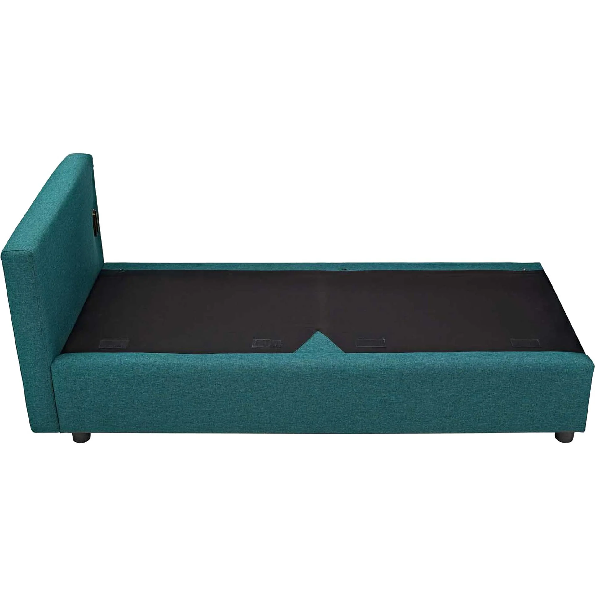 Antonio Upholstered Fabric Sofa Teal - Image 4