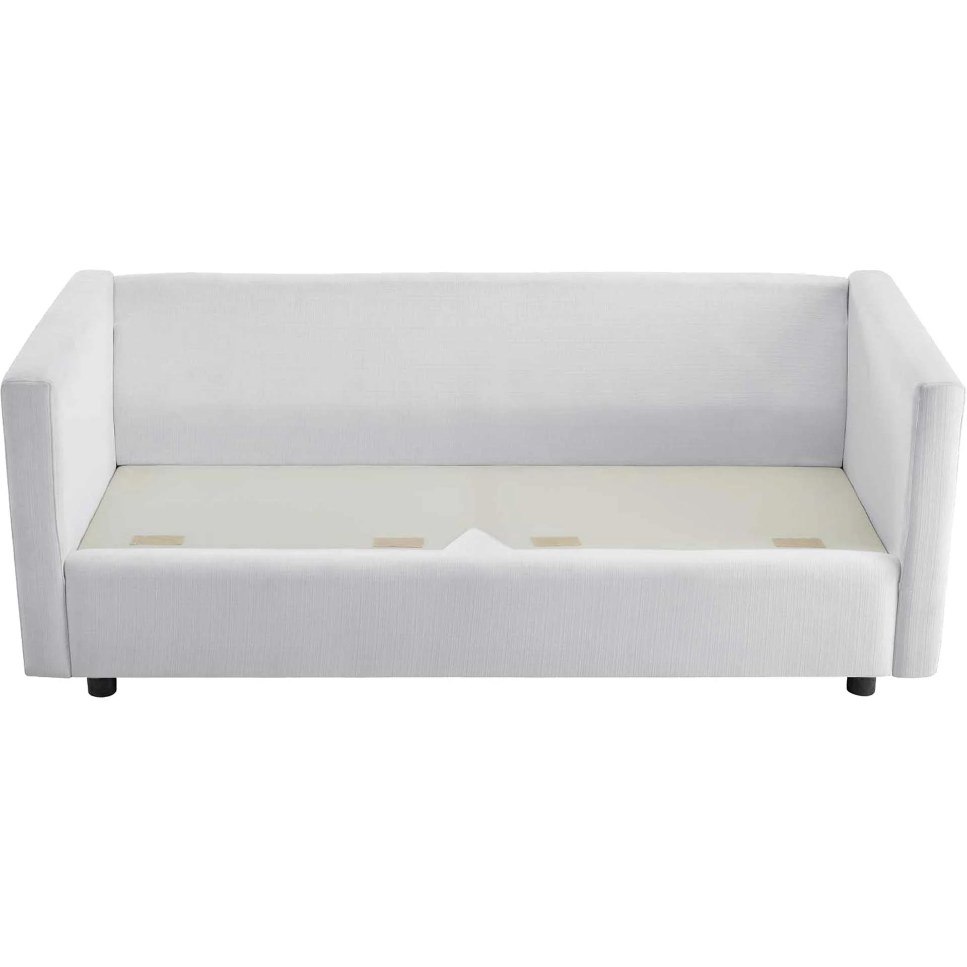 Antonio Upholstered Fabric Sofa White - Image 6