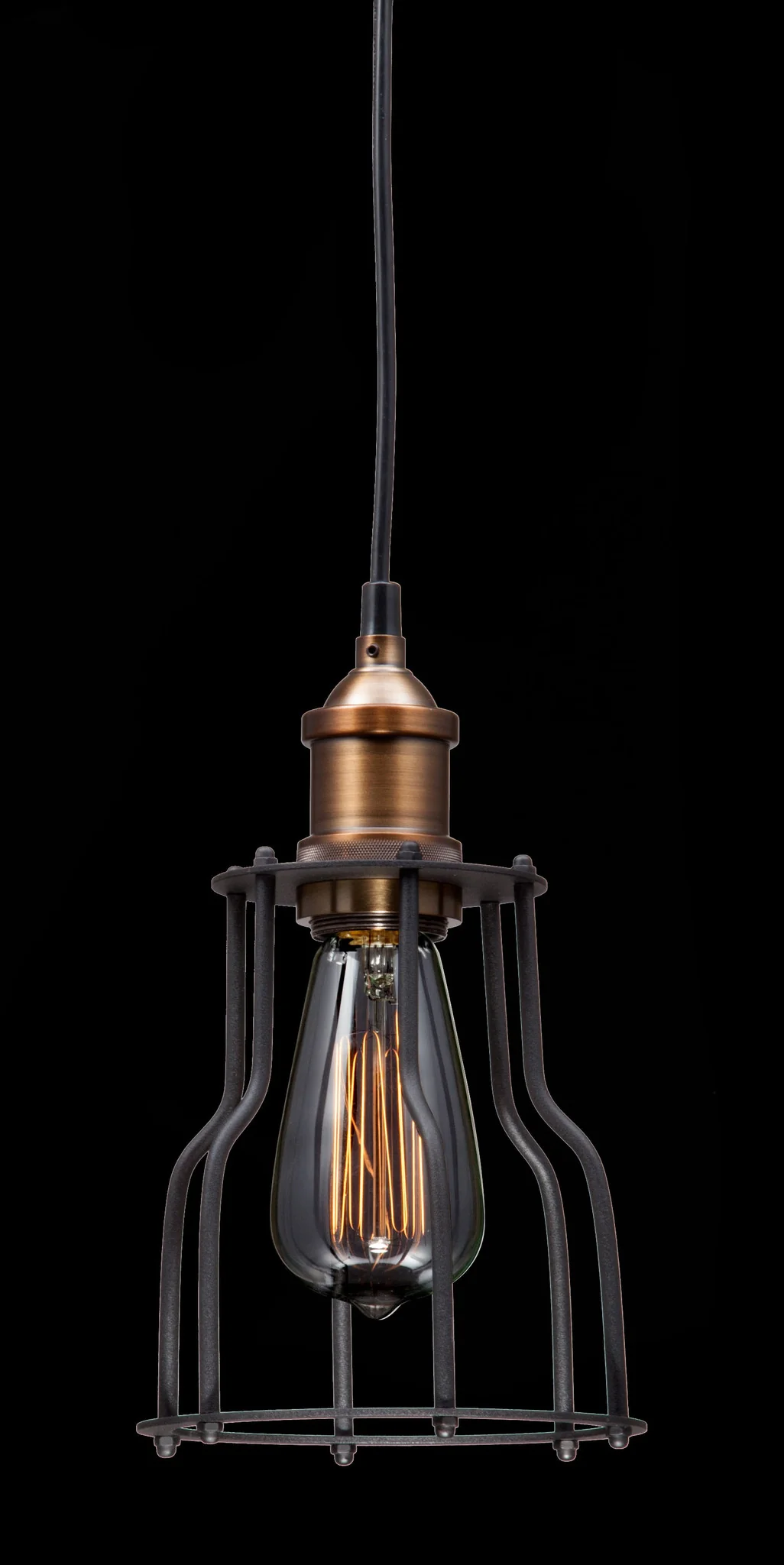 Apache Ceiling Lamp Black & Copper - Image 3