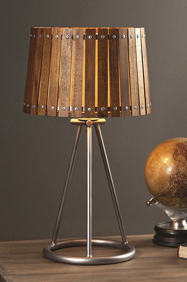 Apache Wood Shade Table Lamp - Image 2