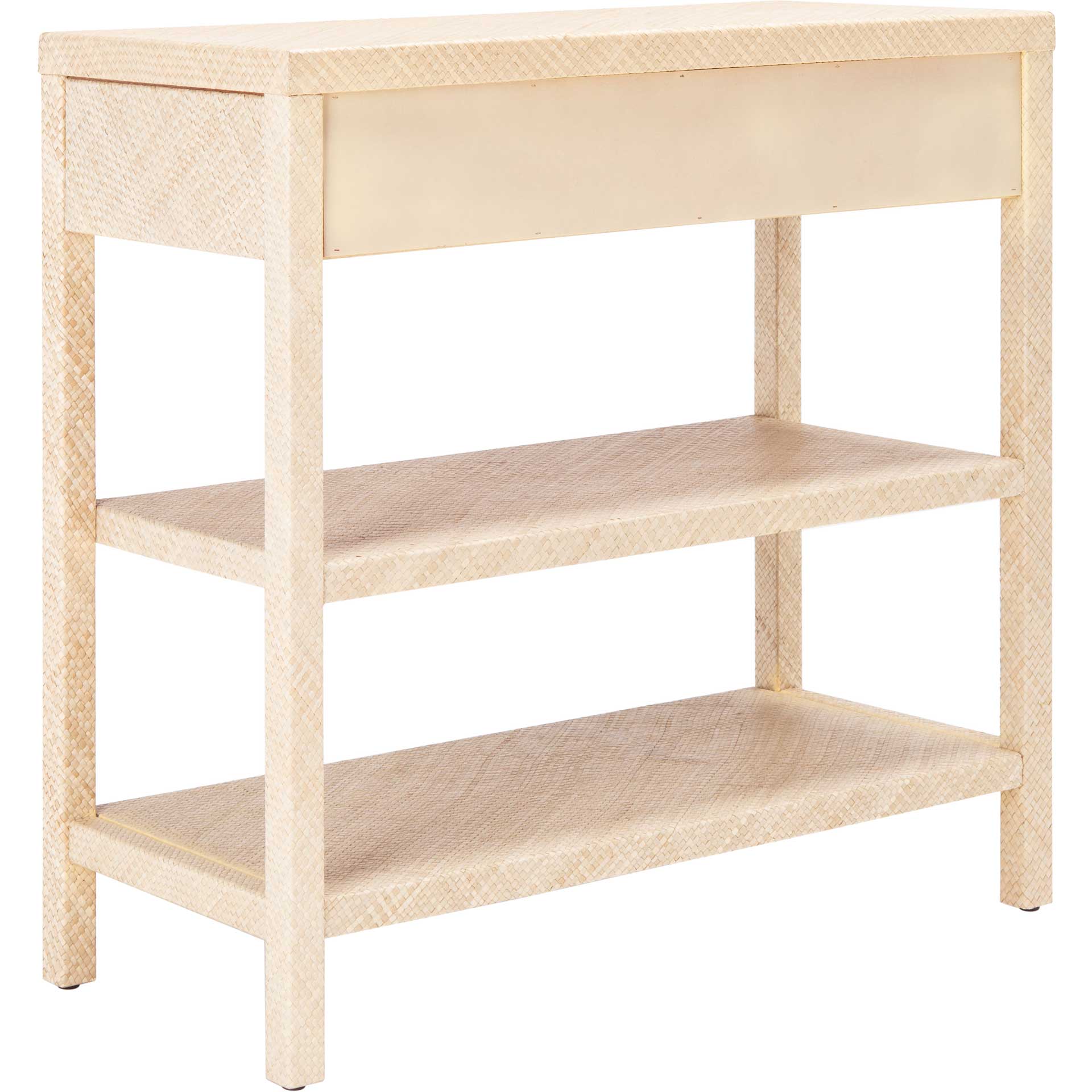Apollo Raffia Console Table Light Natural/Gold - Image 4