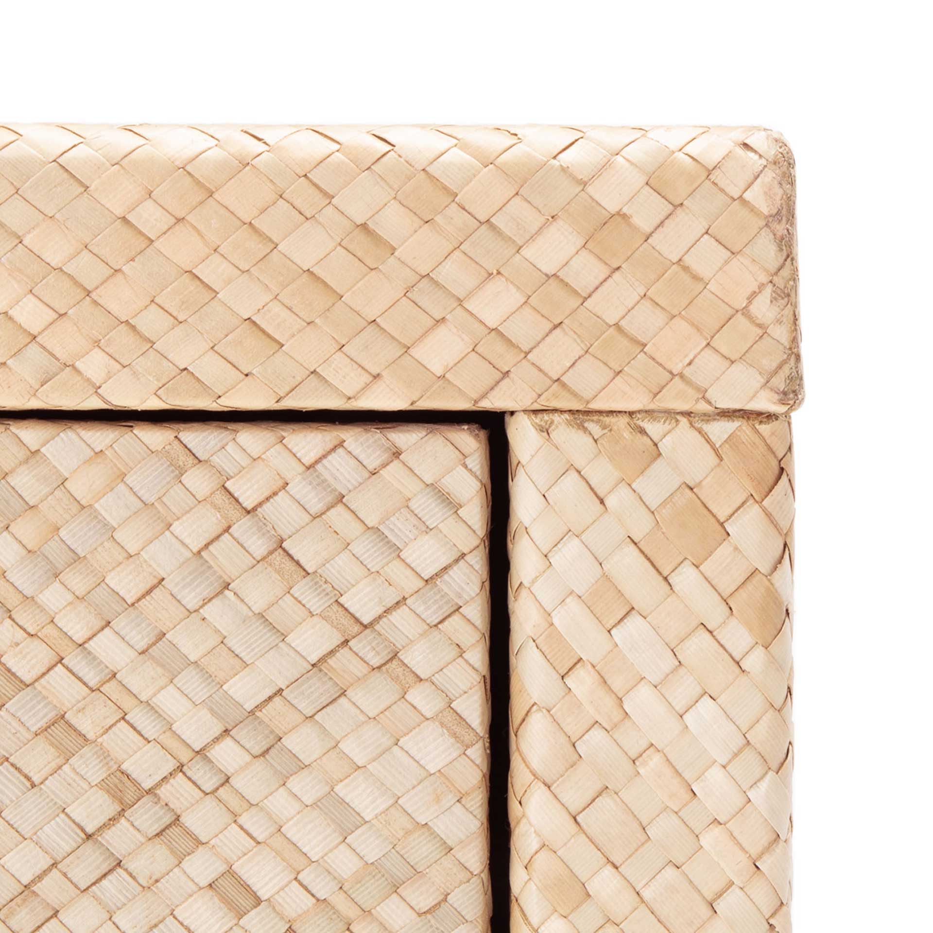 Apollo Raffia Console Table Light Natural/Gold - Image 5