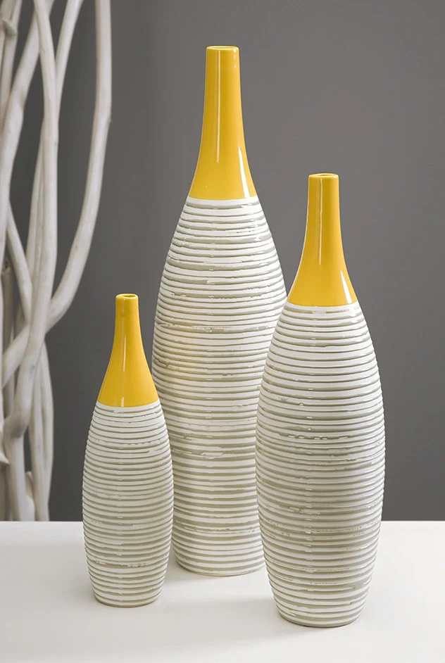 Appomattox Multi Glaze Vases-(Set of 3) - Image 2