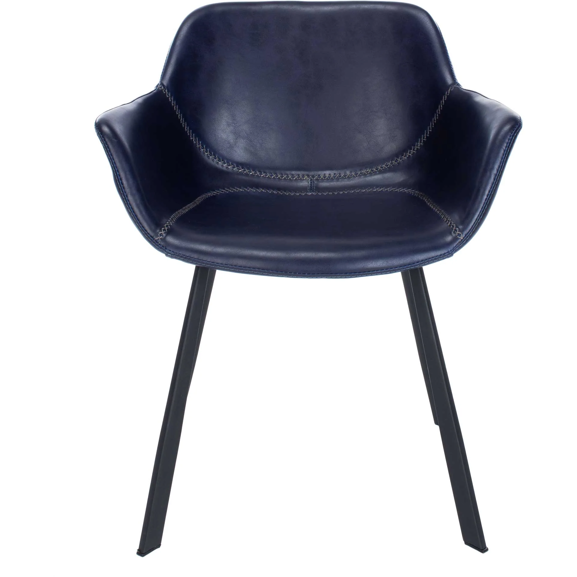 Ara Mid Century Dining Chair Midnight Blue/Black (Set of 2) - Image 3