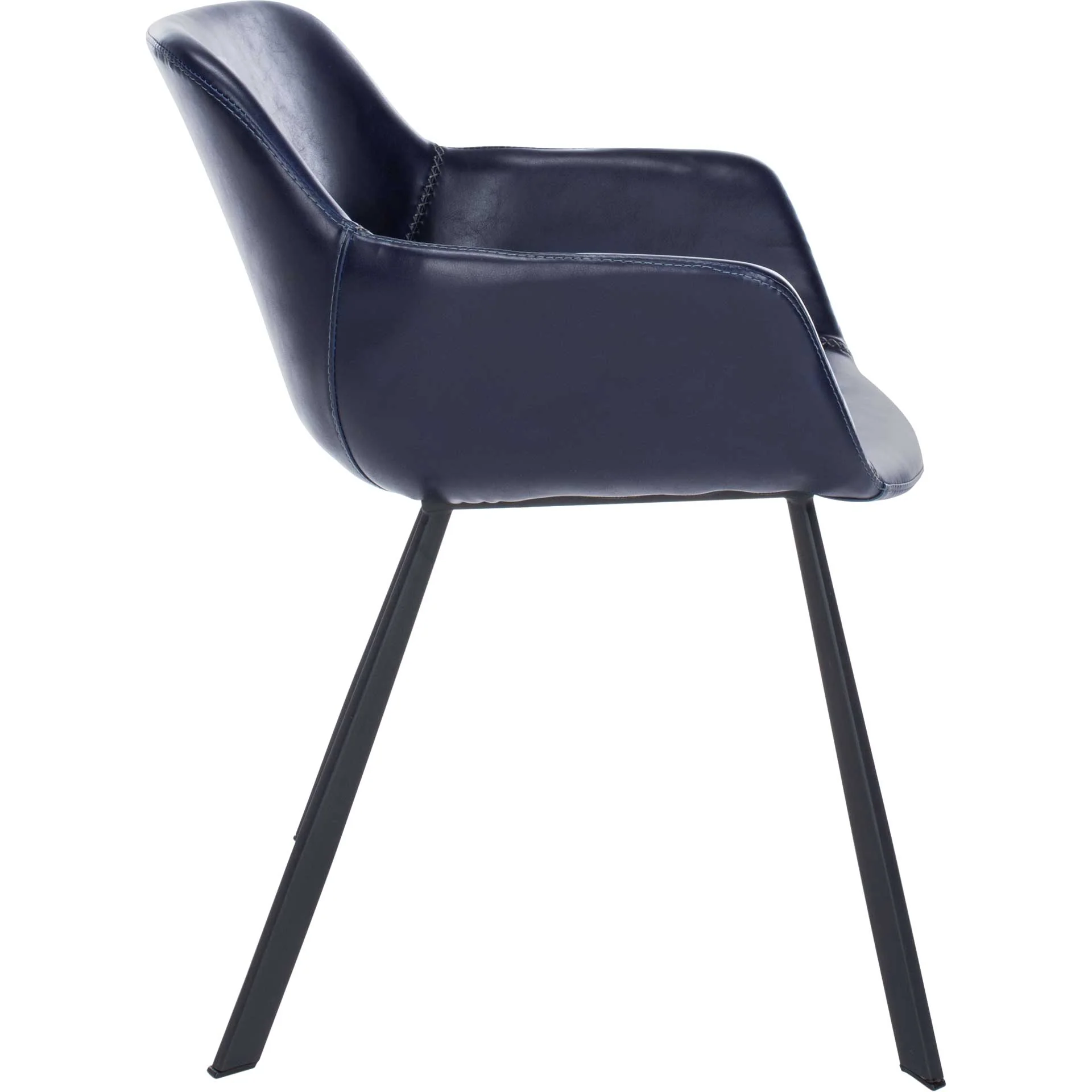 Ara Mid Century Dining Chair Midnight Blue/Black (Set of 2) - Image 4