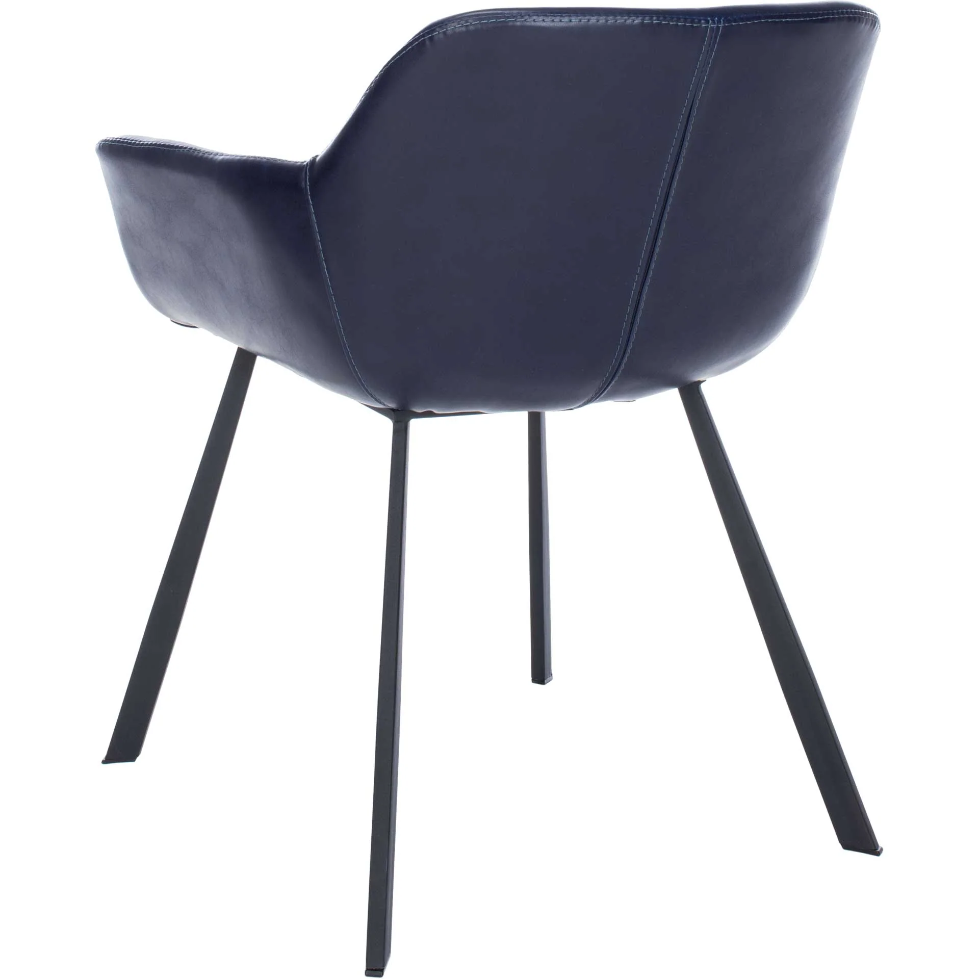 Ara Mid Century Dining Chair Midnight Blue/Black (Set of 2) - Image 6
