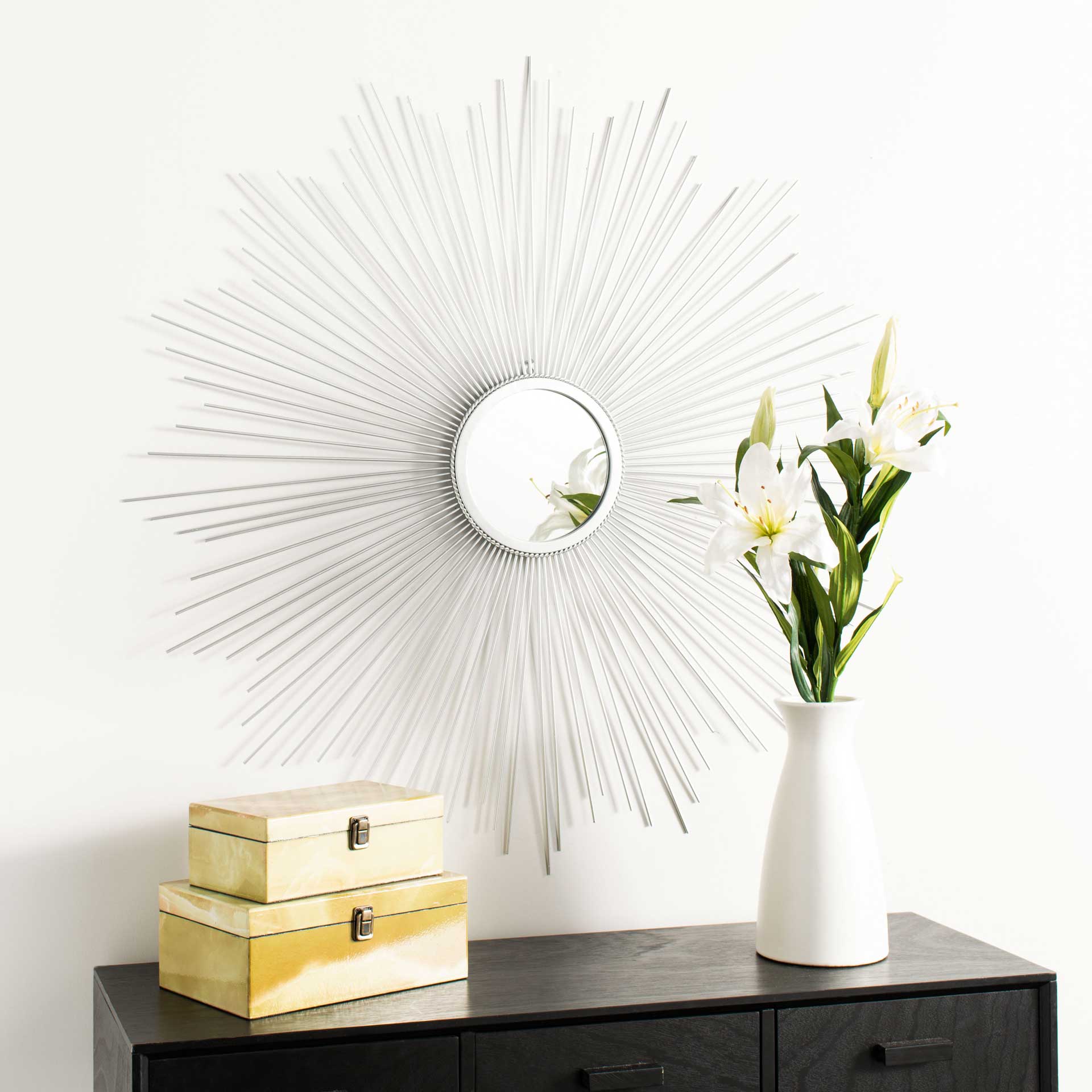 Ara Sunburst Mirror Silver - Image 3
