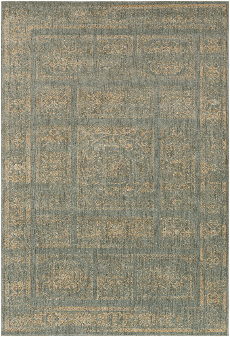 Arabesque Charcoal/Beige/Olive Area Rug - Image 2
