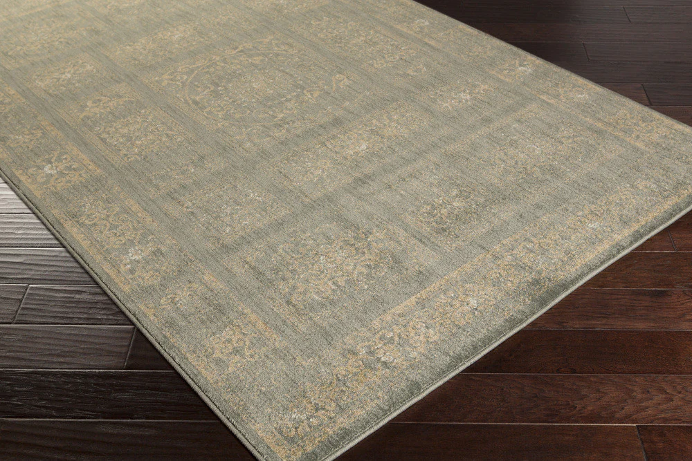 Arabesque Charcoal/Beige/Olive Area Rug - Image 3