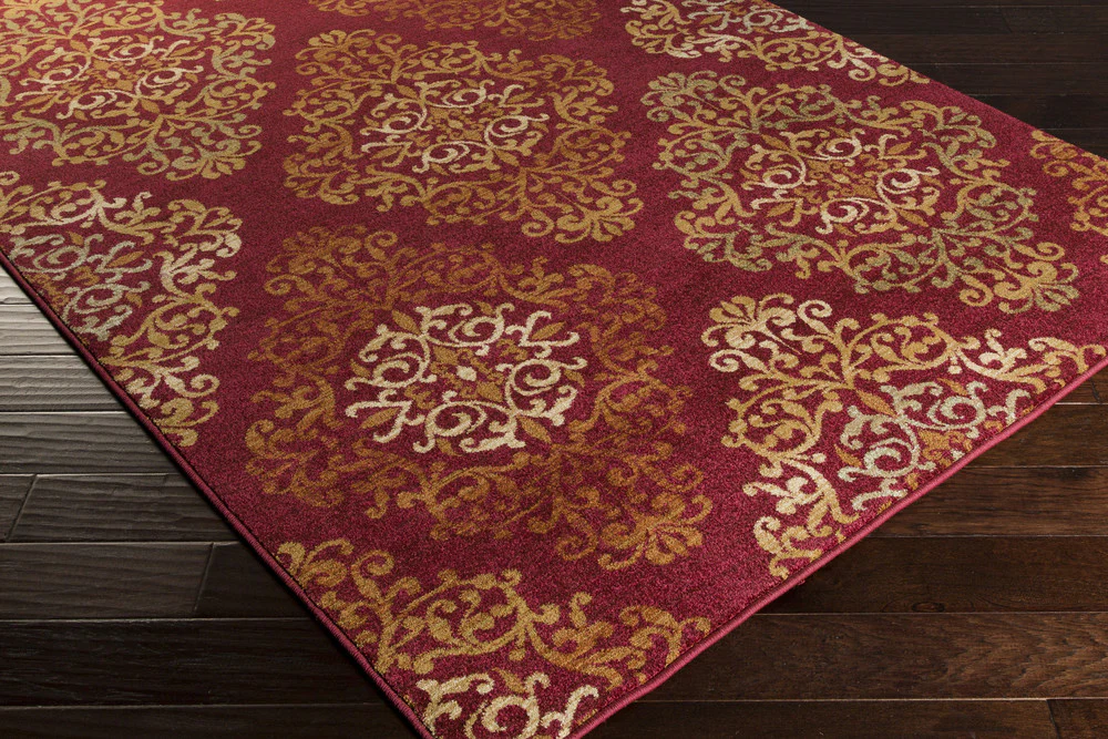 Arabesque Cherry/Tan Area Rug - Image 3