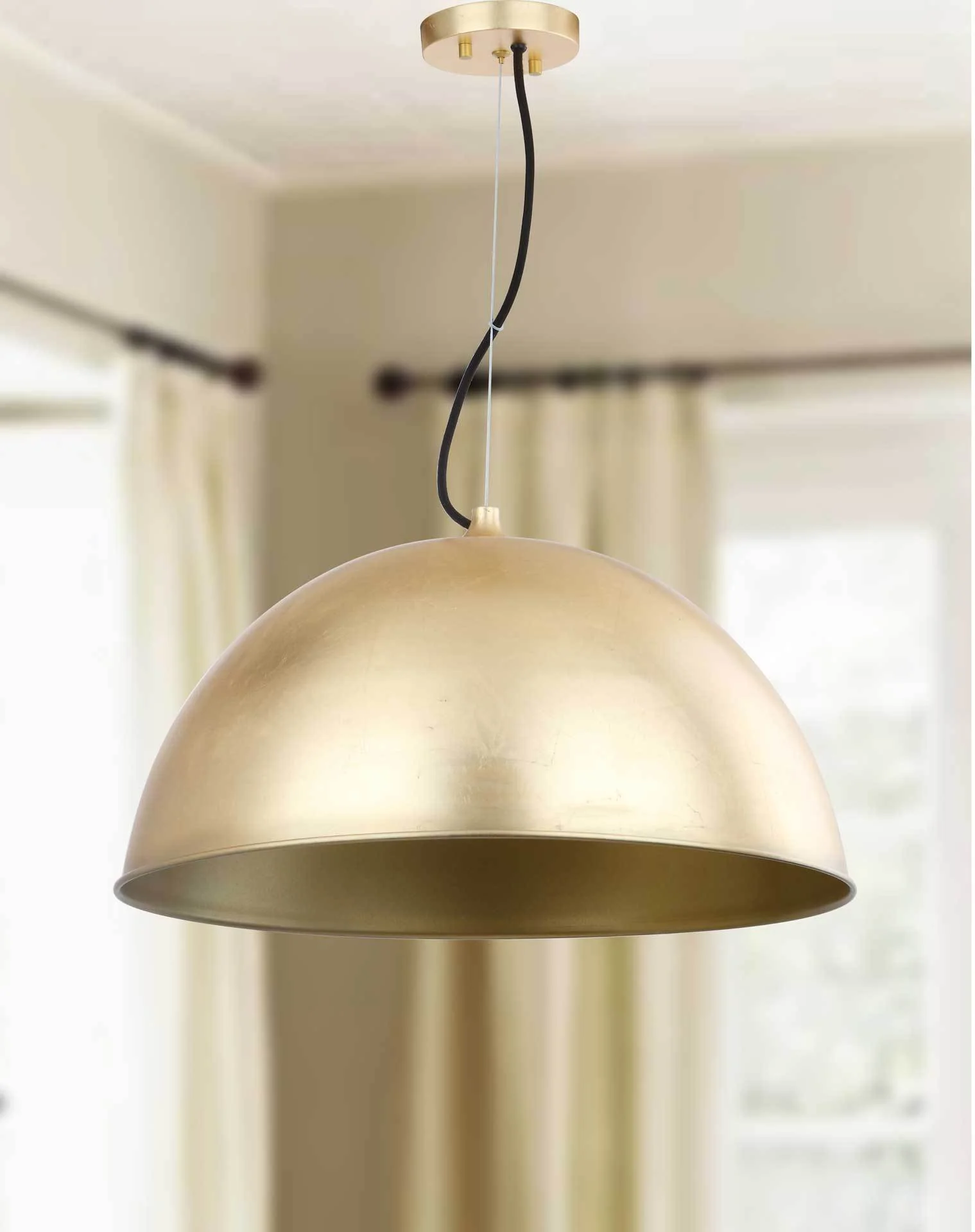 Arah Dome Adjustable Pendant Gold Leaf - Image 3