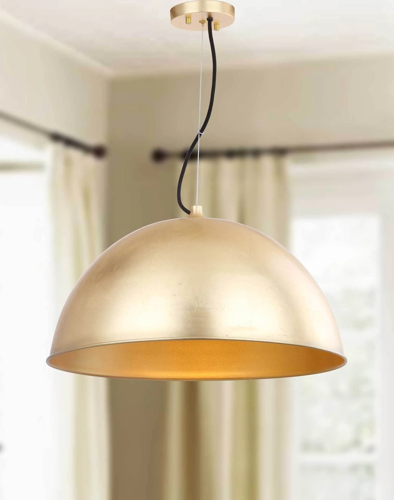 Arah Dome Adjustable Pendant Gold Leaf - Image 4