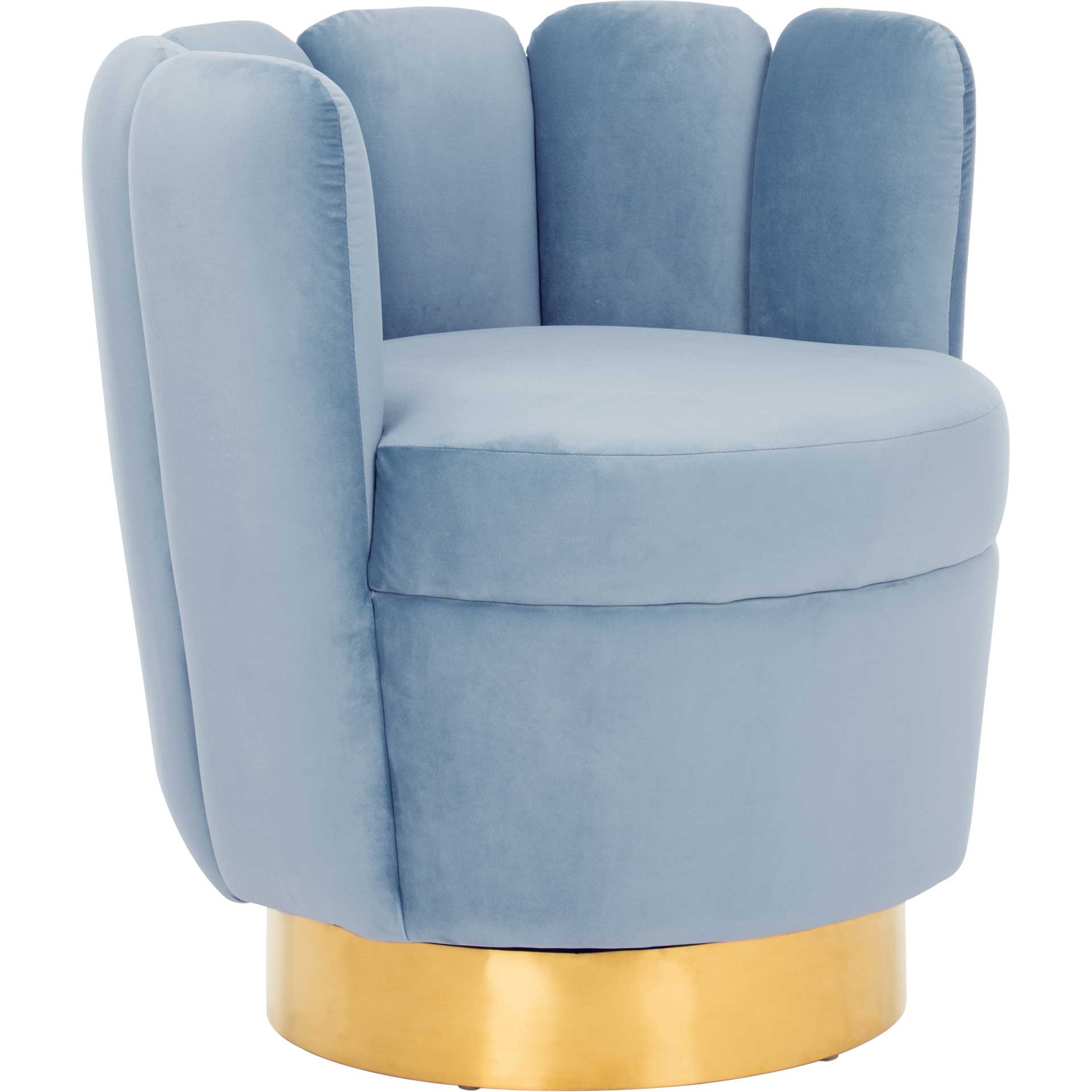Arbor Channel Tufted Chair Light Blue - Image 2
