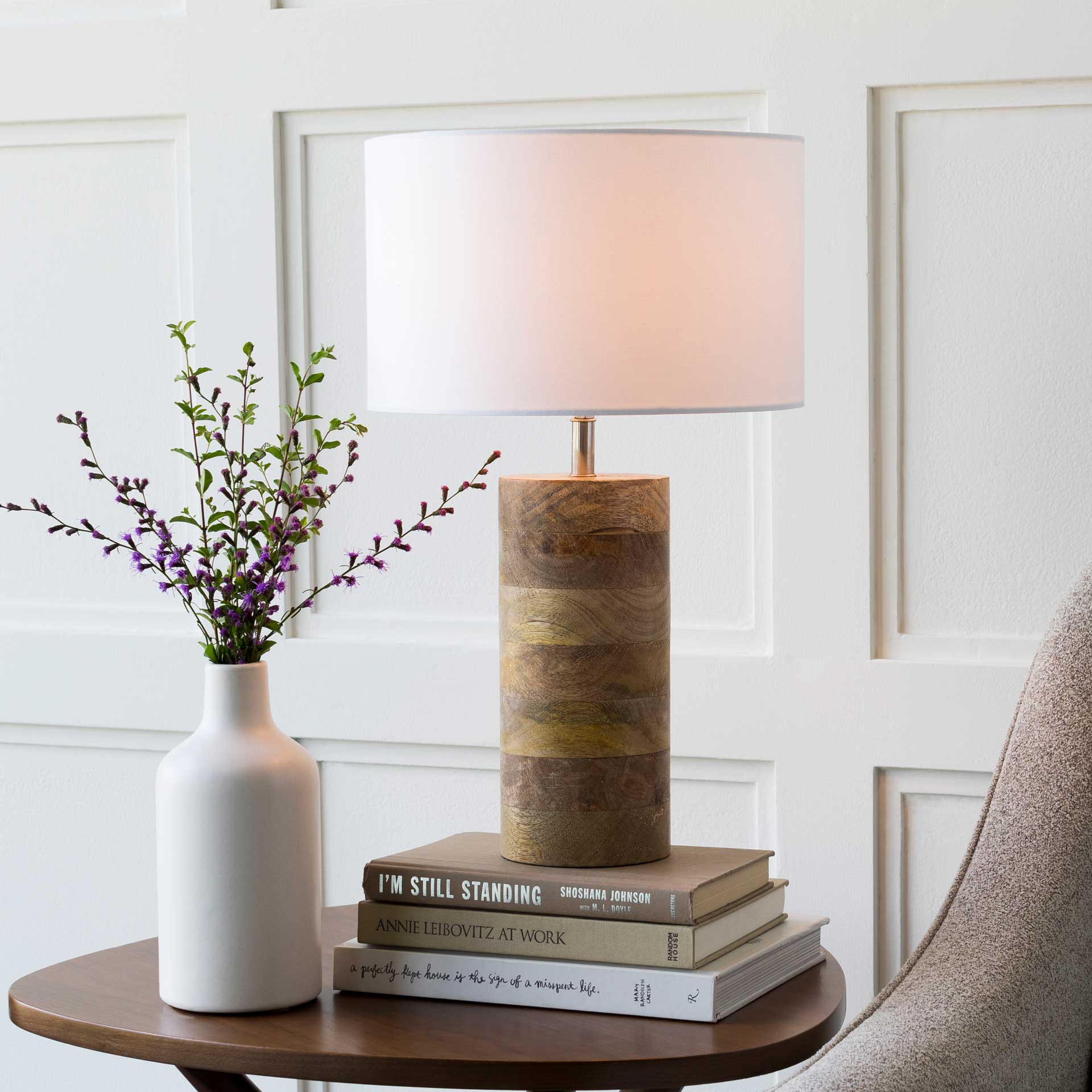 Archer Table Lamp White/Natural - Image 6