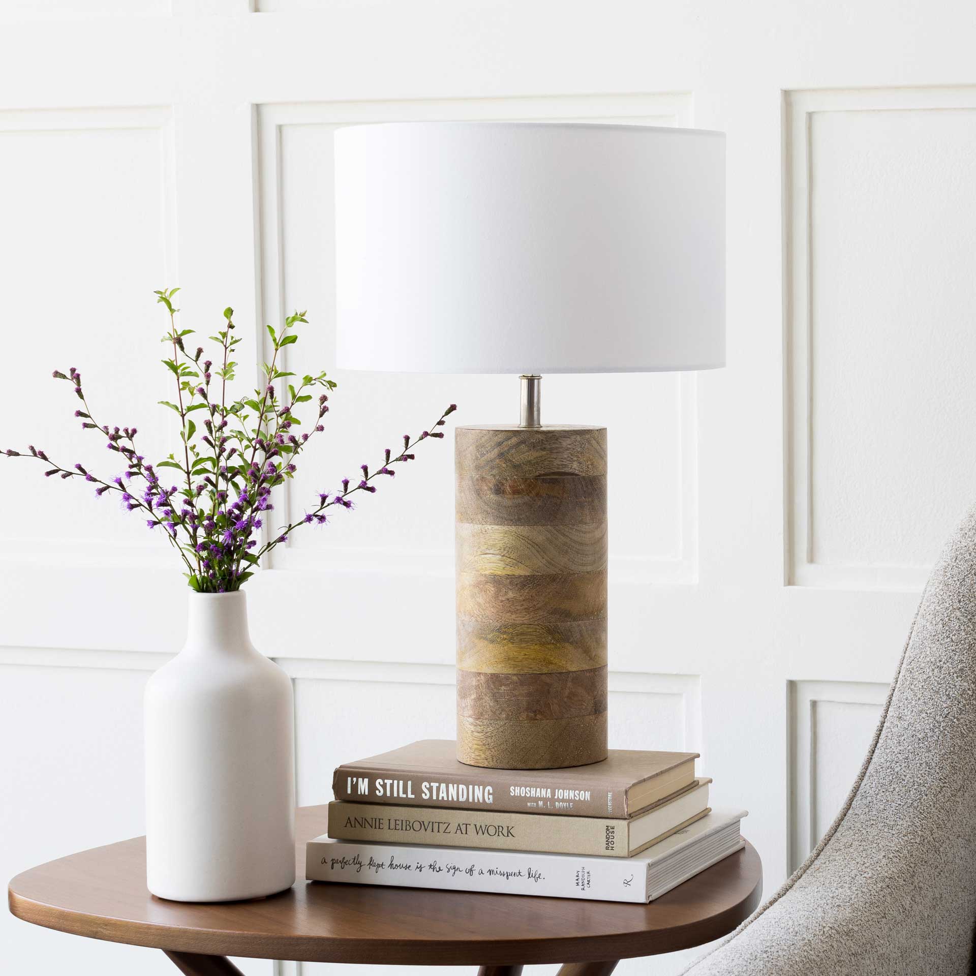 Archer Table Lamp White/Natural - Image 7