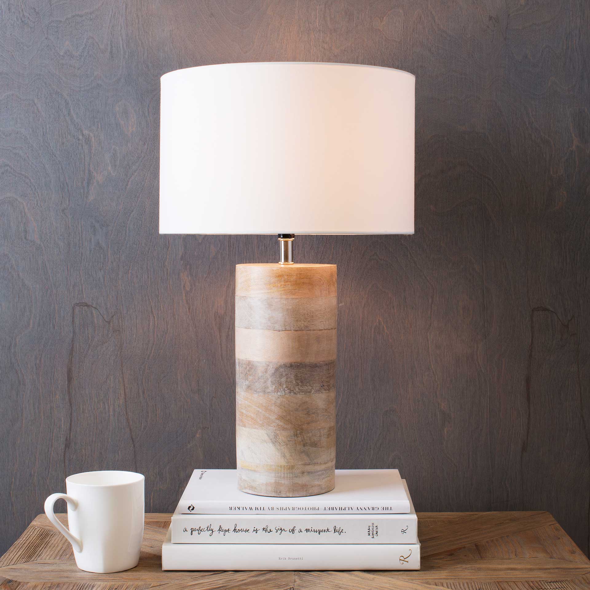 Archer Table Lamp White/Natural - Image 8