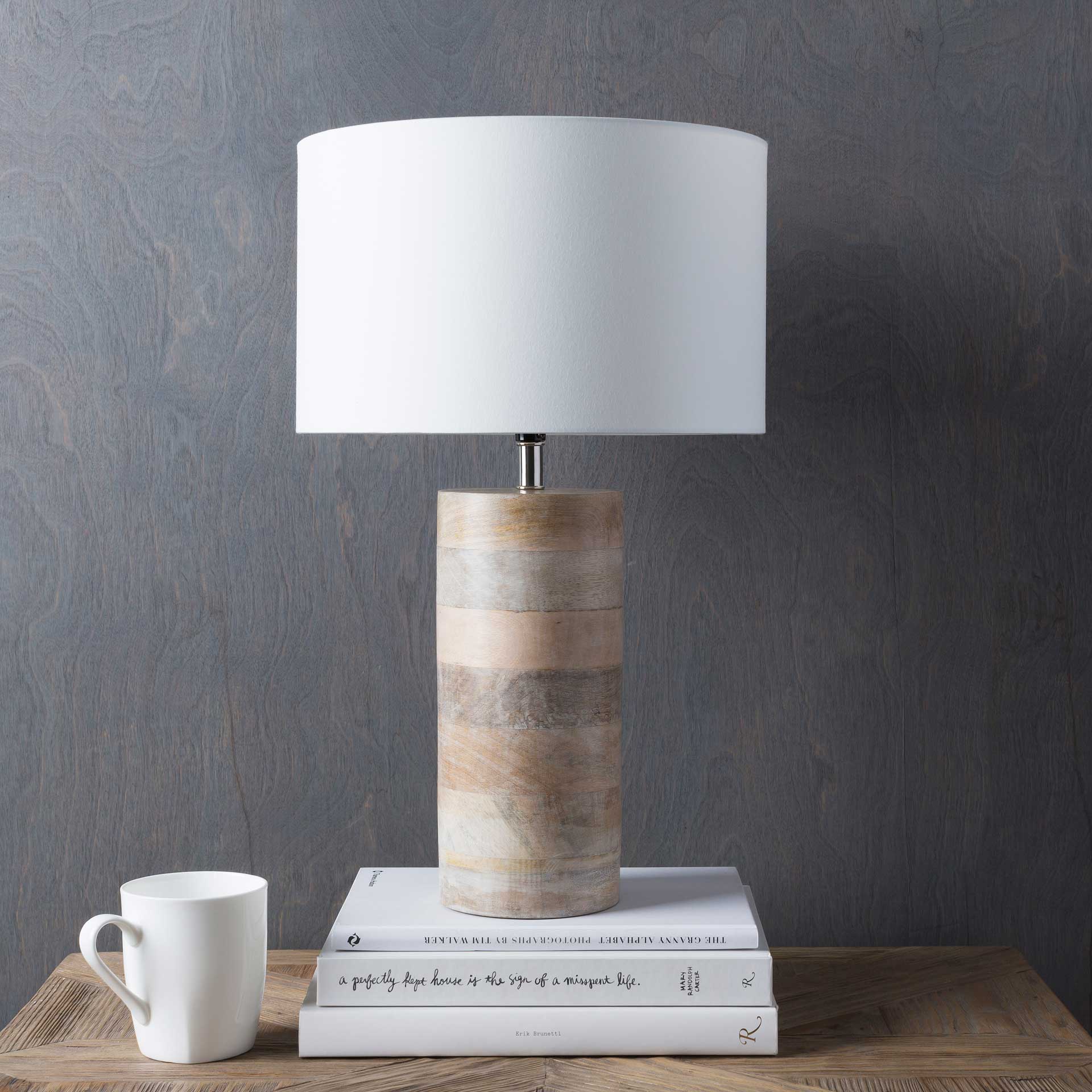 Archer Table Lamp White/Natural - Image 9