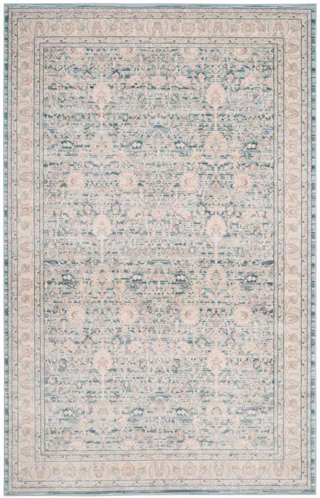 Archive Floral Blue/Gray Area Rug - Image 3