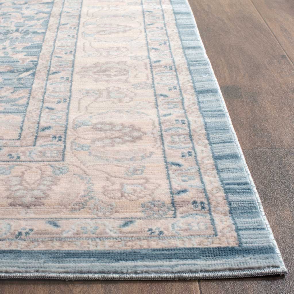 Archive Floral Blue/Gray Area Rug - Image 4