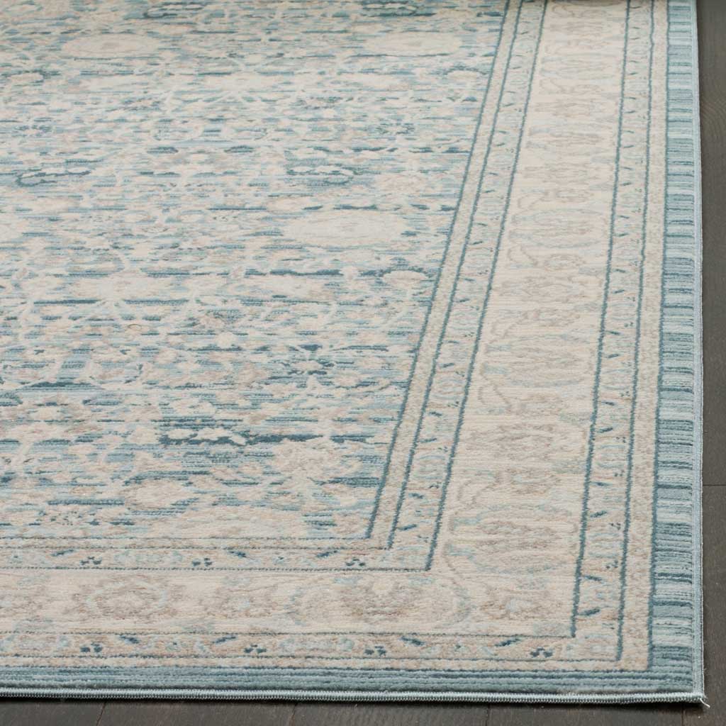 Archive Floral Blue/Gray Area Rug - Image 5