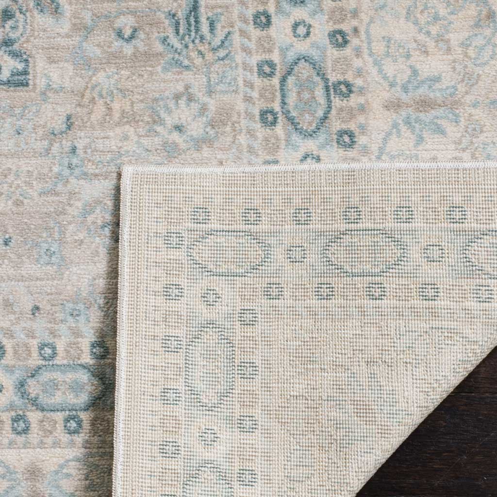 Archive Floral Gray/Blue Area Rug - Image 6