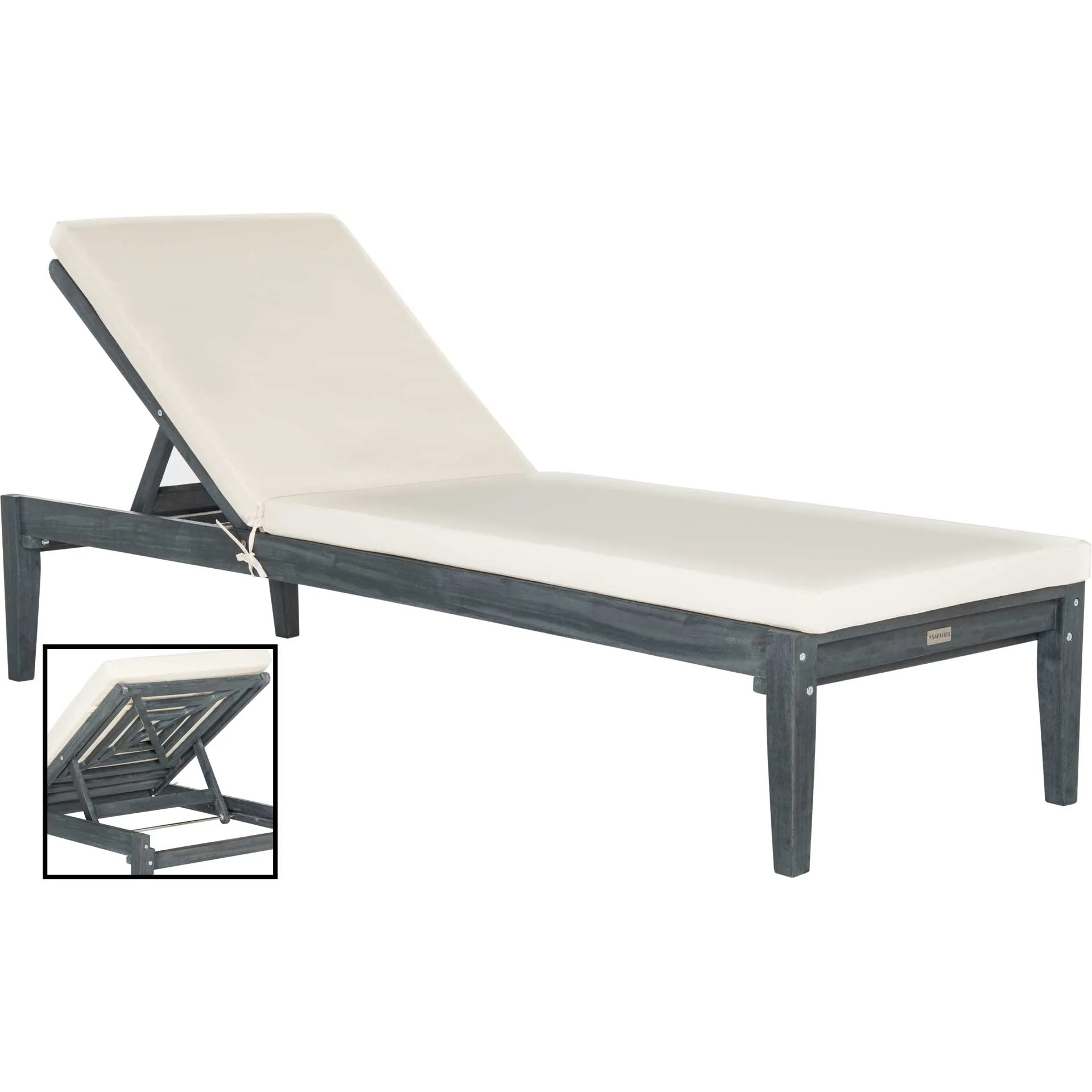 Ardelle Acacia Sunlounger Ash Gray/Beige - Image 5