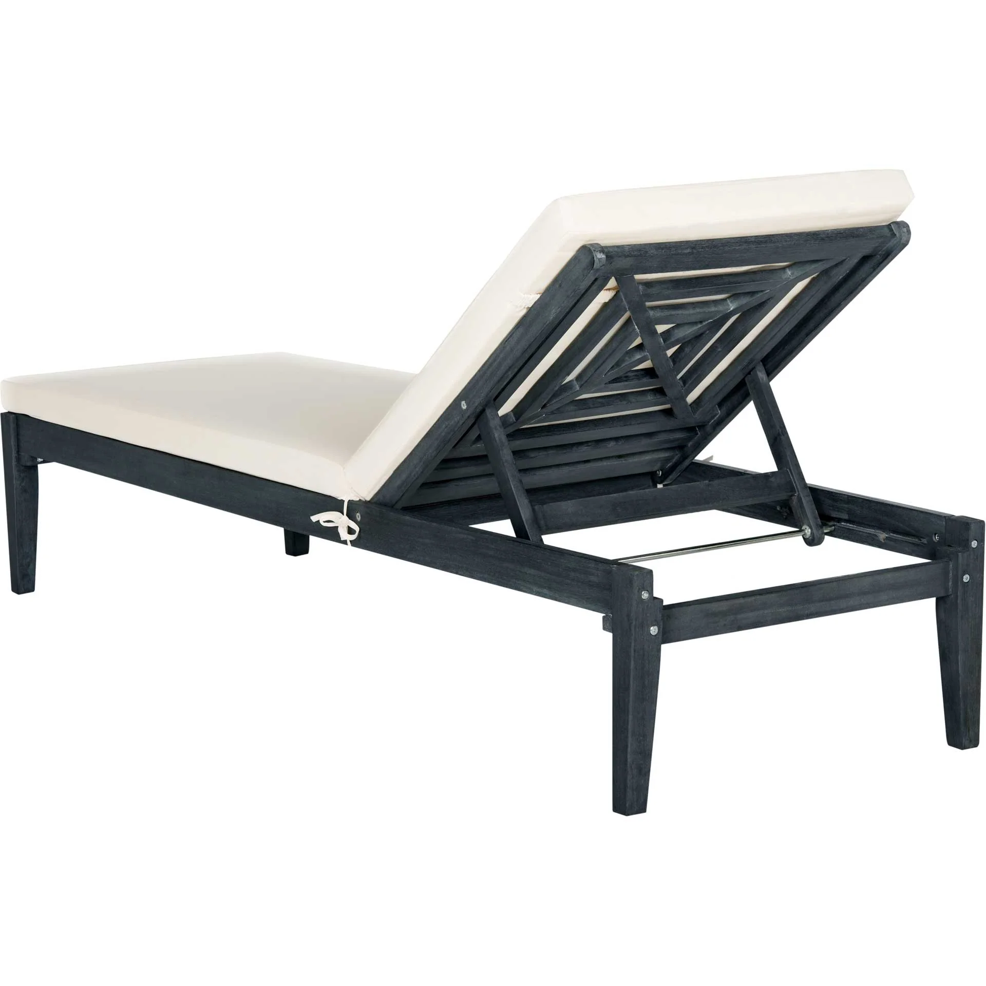 Ardelle Acacia Sunlounger Dark Slate Gray/Beige - Image 3