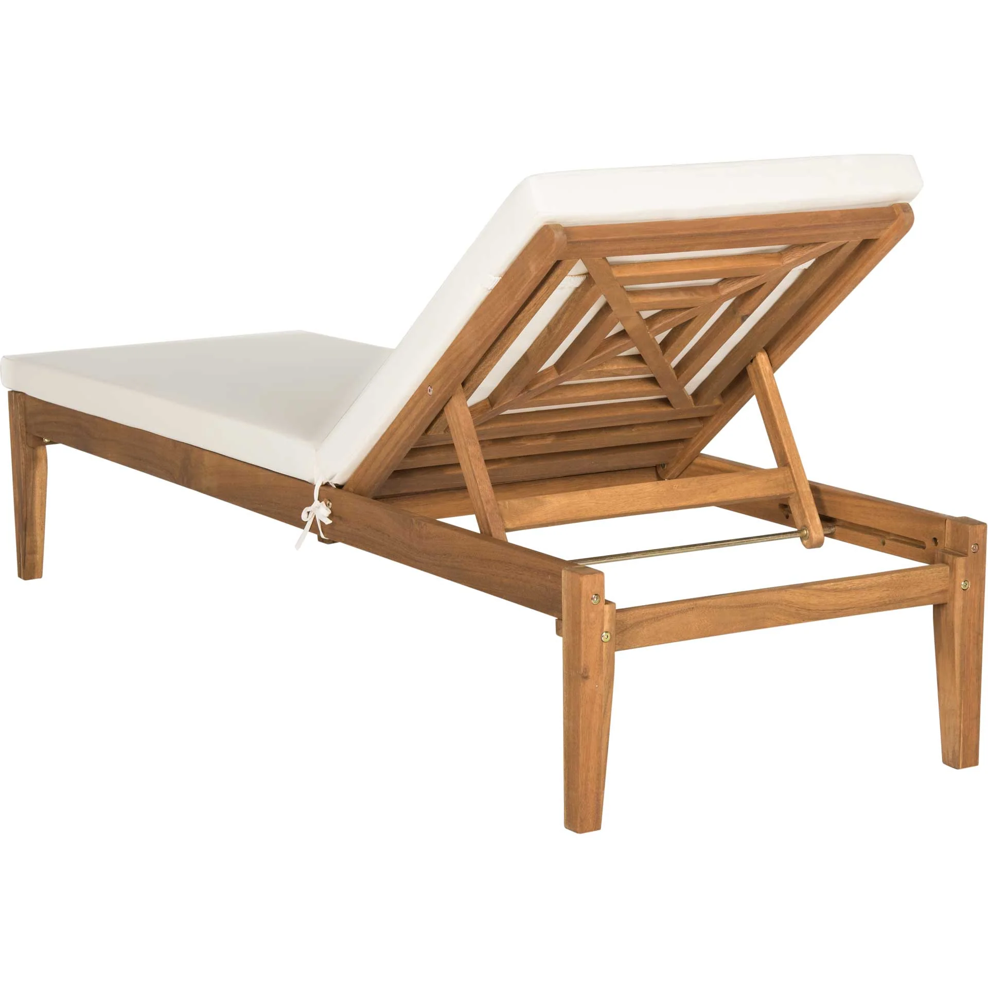 Ardelle Acacia Sunlounger Teak Brown/Beige - Image 4
