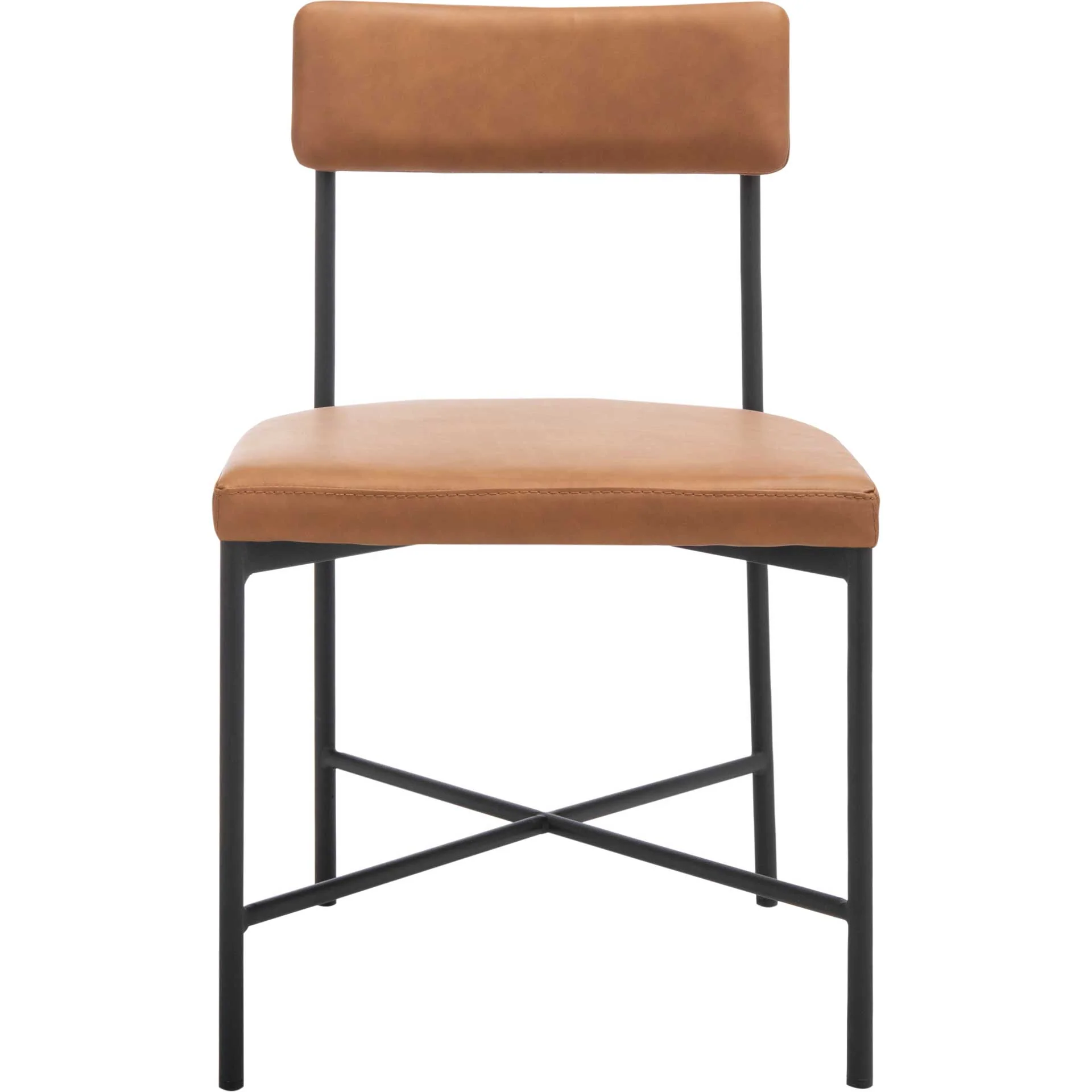 Arden Dining Chairs Cognac/Black (Set of 2) - Image 3