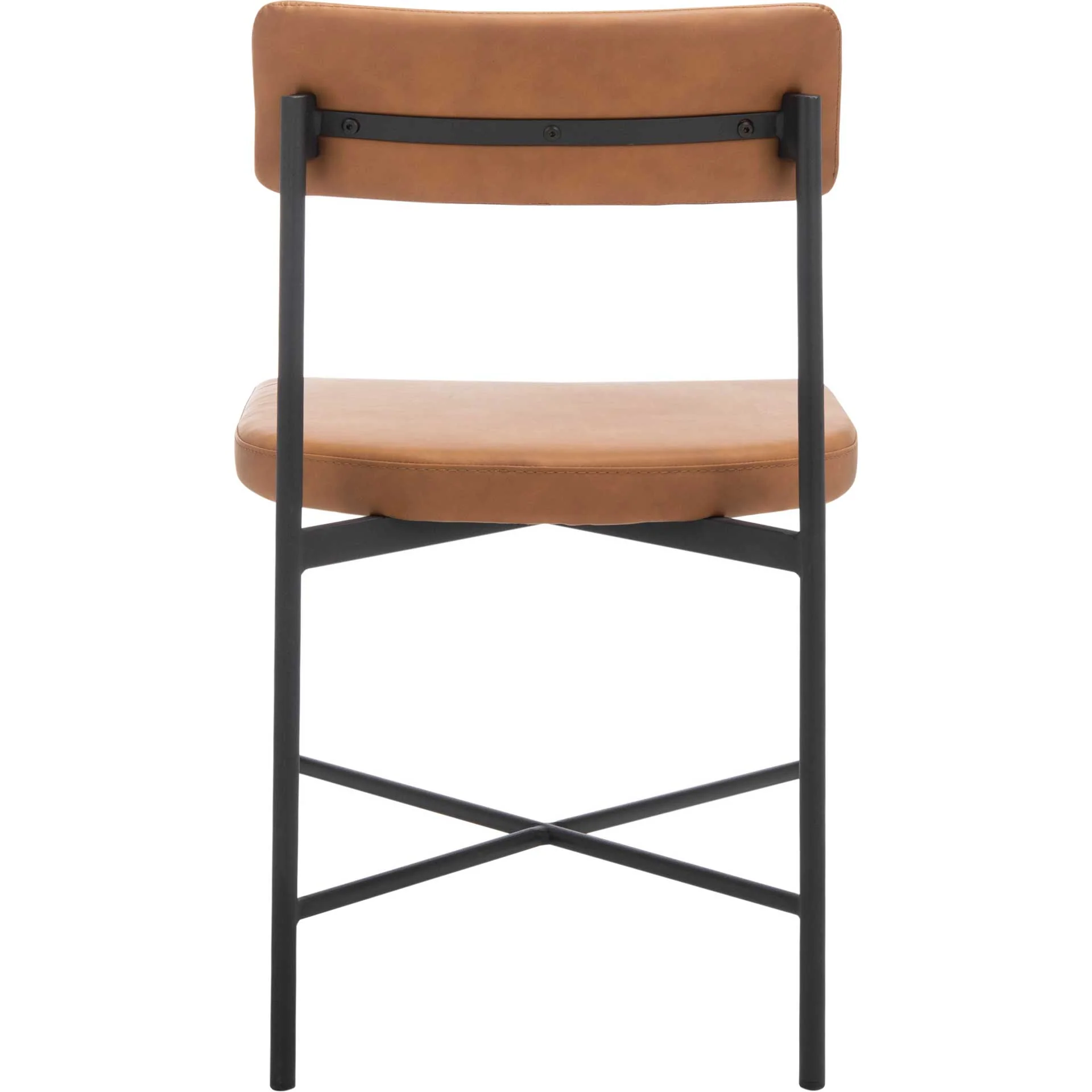 Arden Dining Chairs Cognac/Black (Set of 2) - Image 4