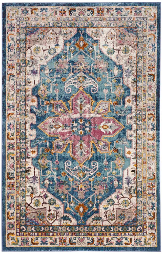Aria Blue/Creme Area Rug - Image 2