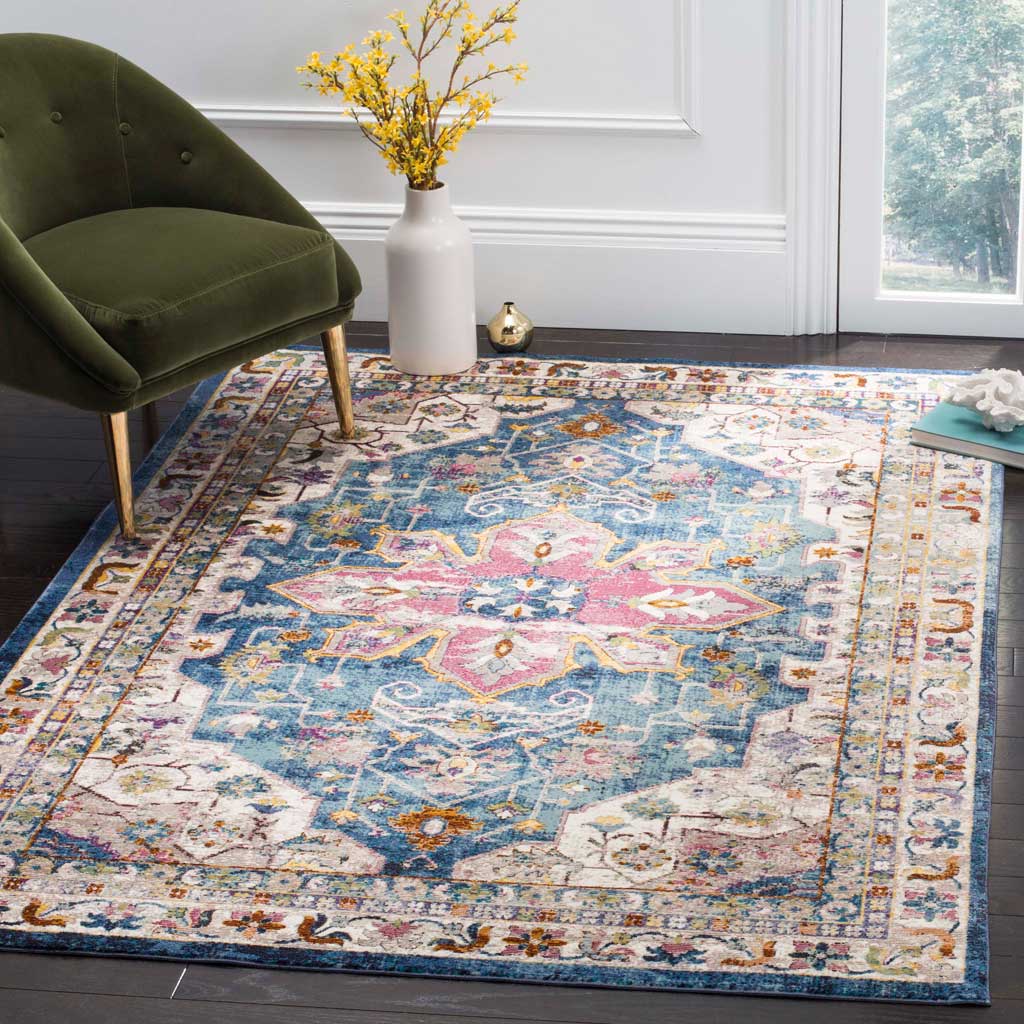 Aria Blue/Creme Area Rug - Image 5