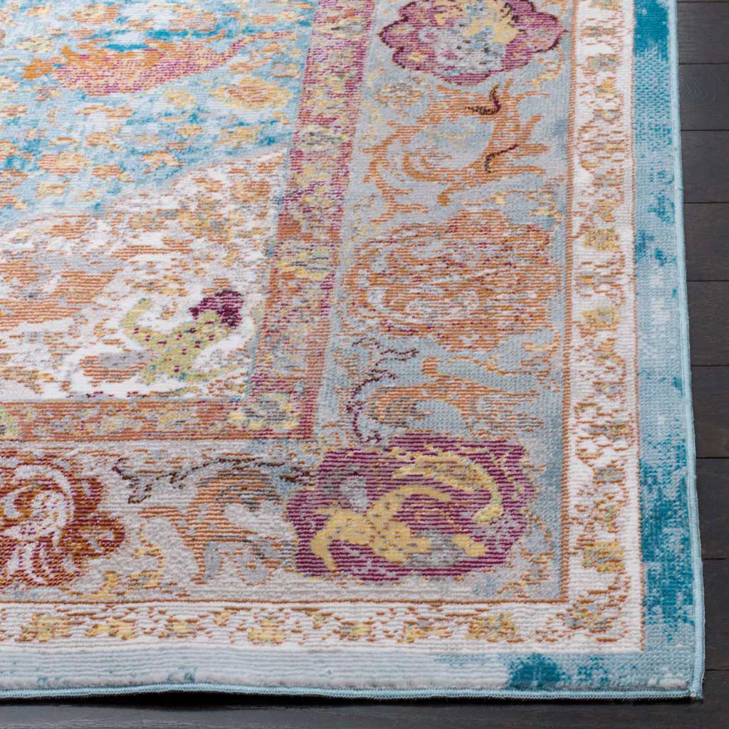 Aria Blue/Orange Area Rug - Image 2