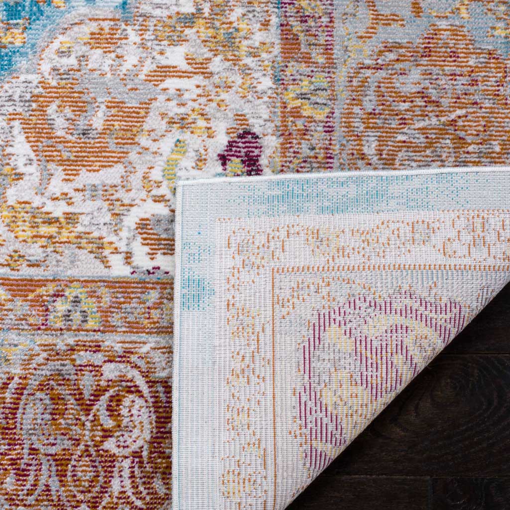 Aria Blue/Orange Area Rug - Image 3