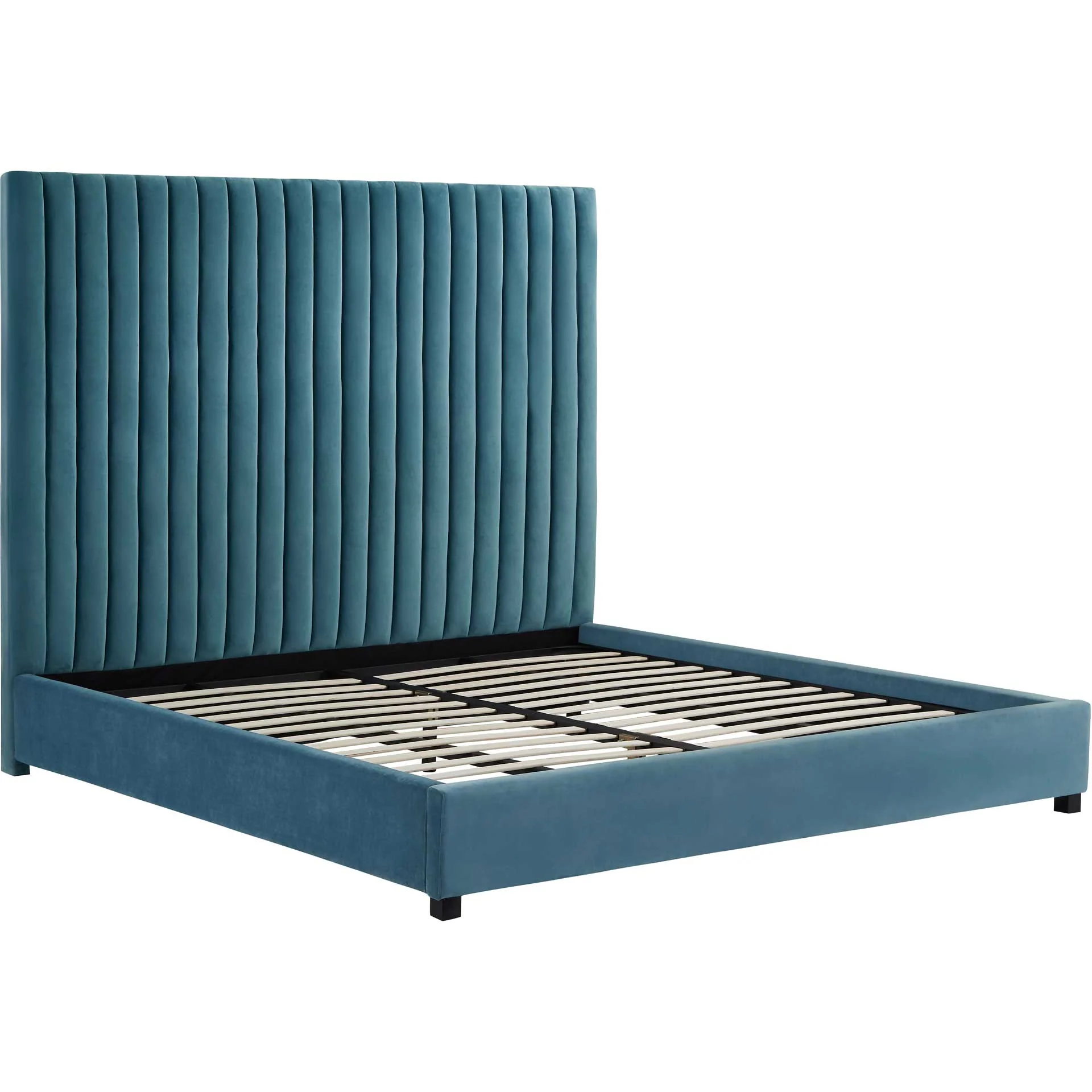 Ariah Velvet Bed Sea Blue - Image 3