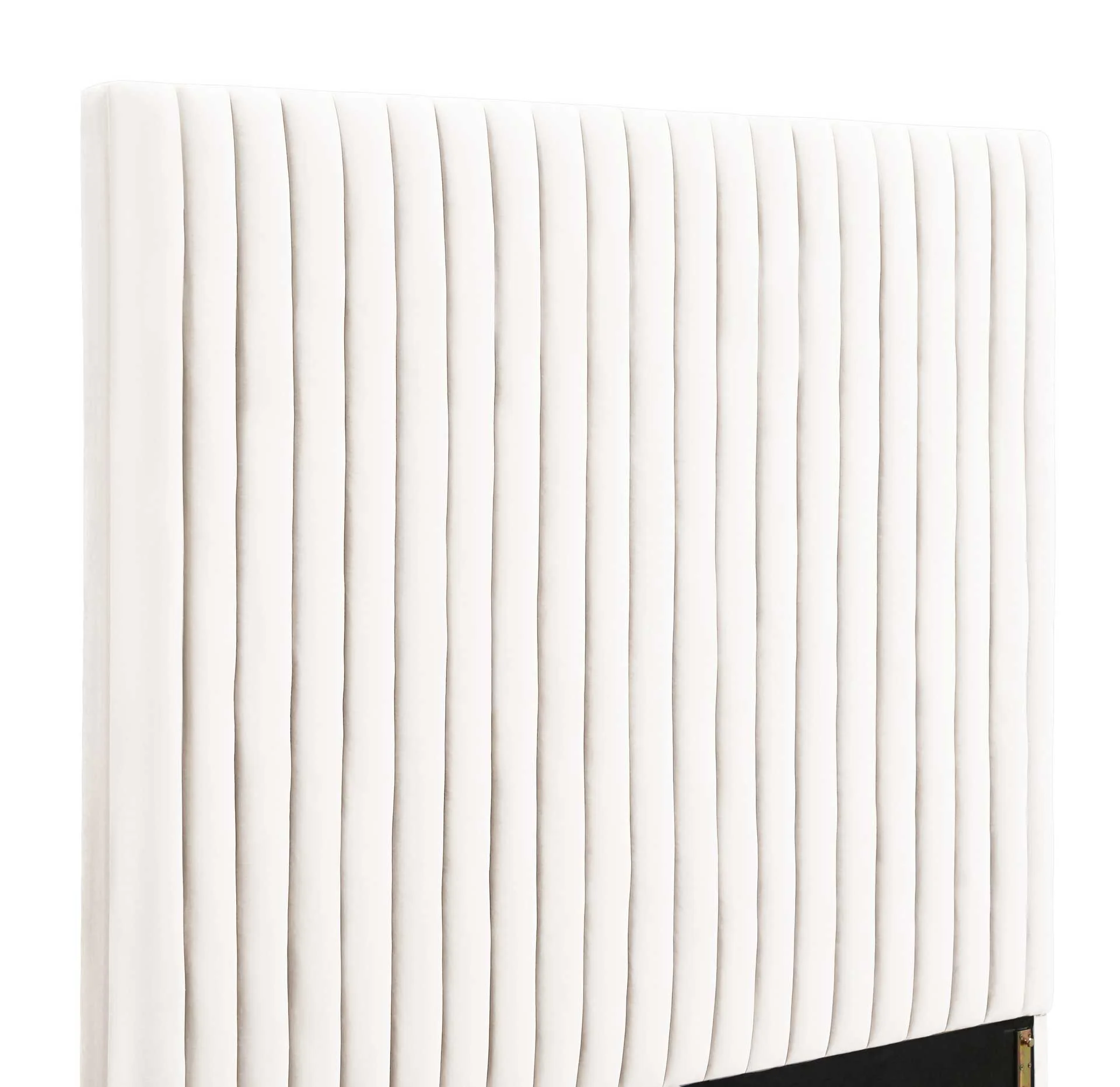 Ariah Velvet Bed White - Image 4