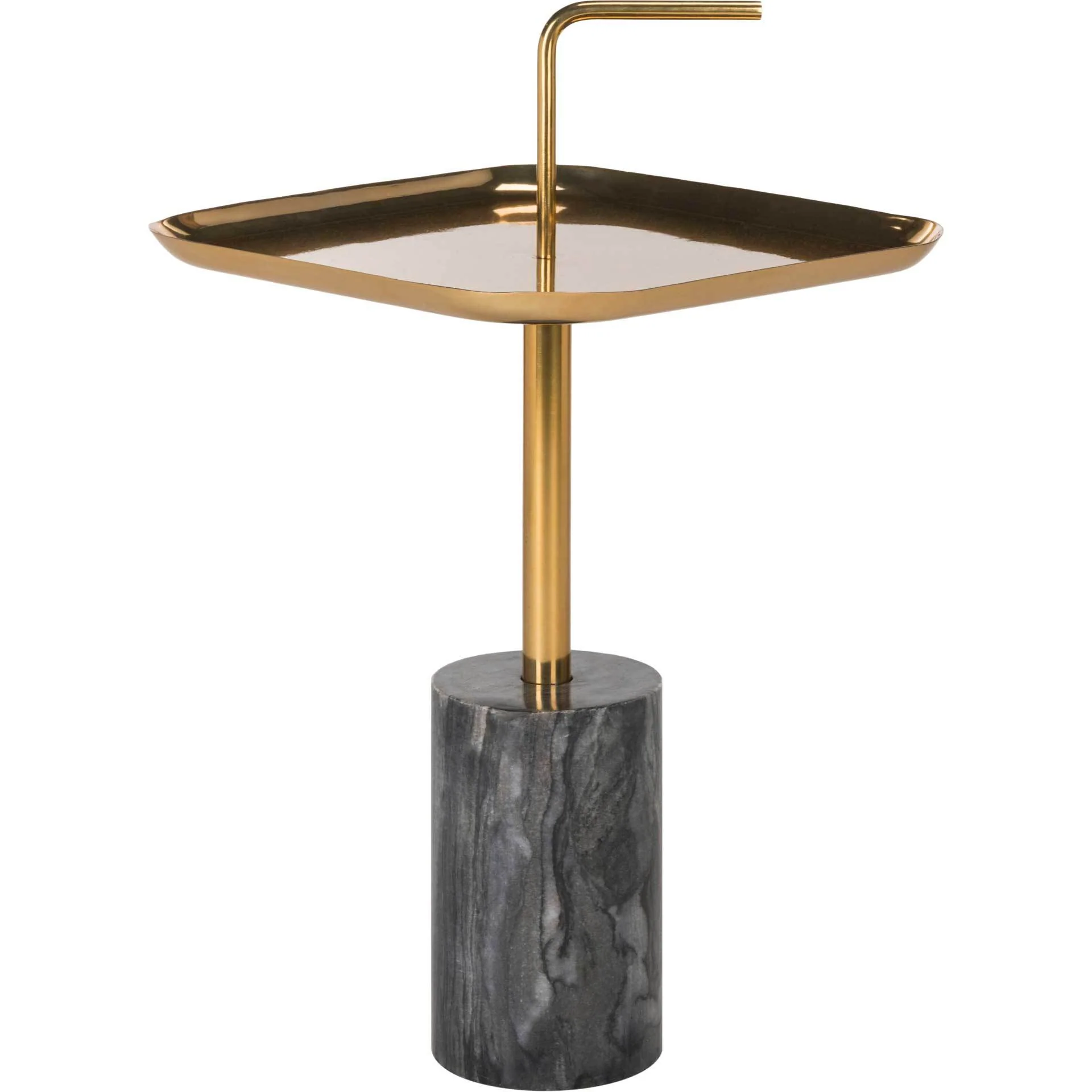 Ariana Square Brass Top Side Table - Image 2