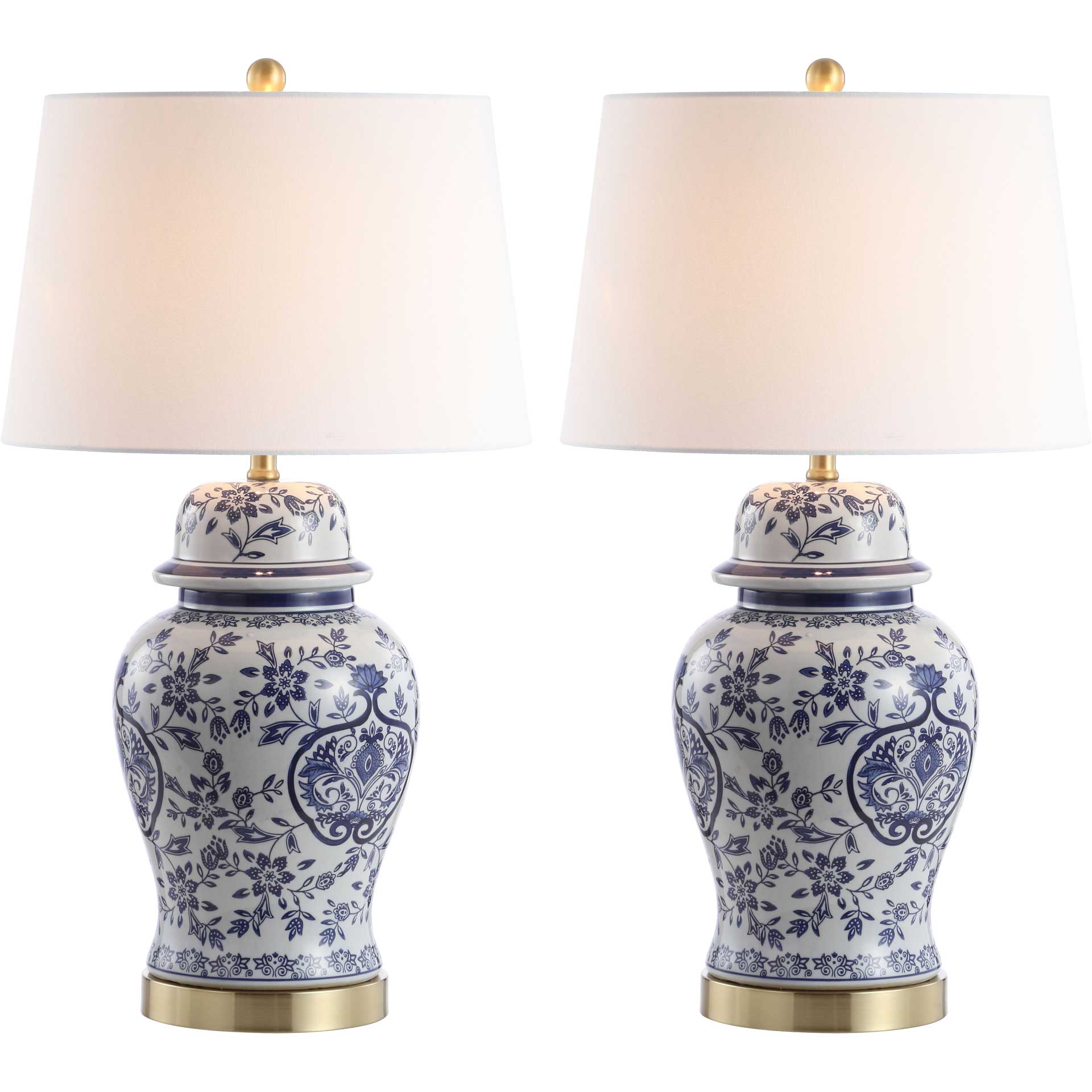 Ariela Table Lamps Blue/White (Set of 2) - Image 4