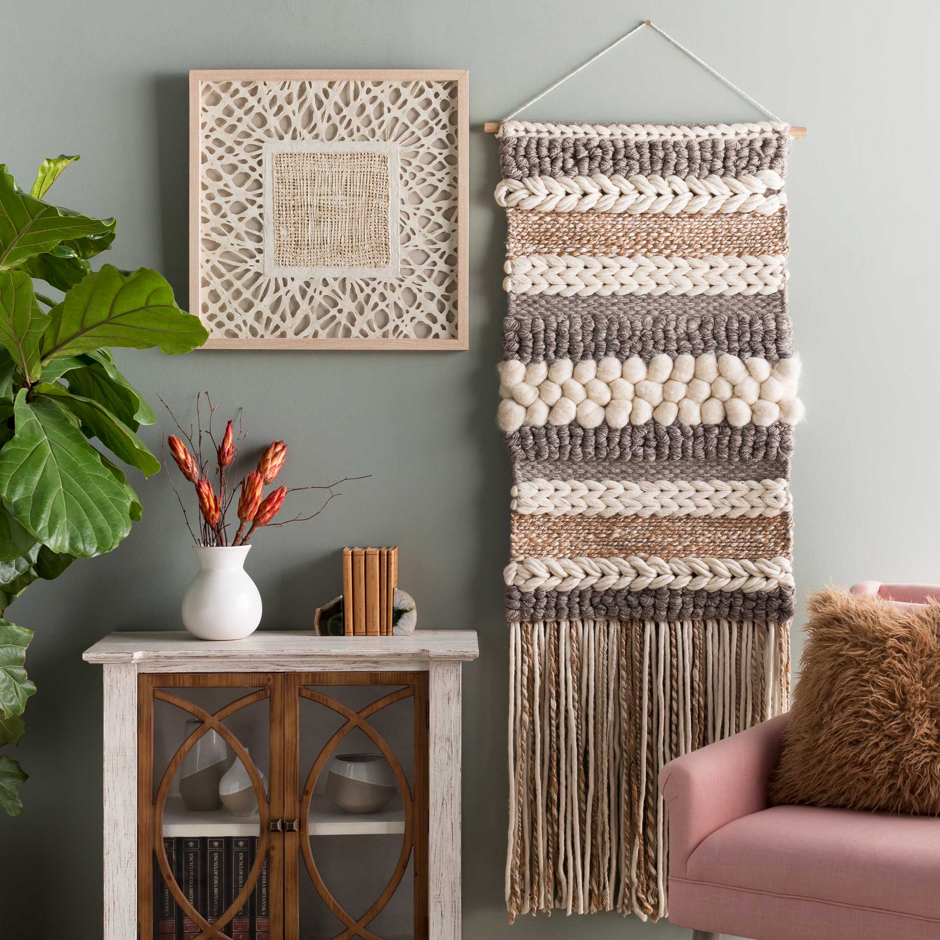 Arielle Wall Hanging Camel/Cream/Saffron - Image 3