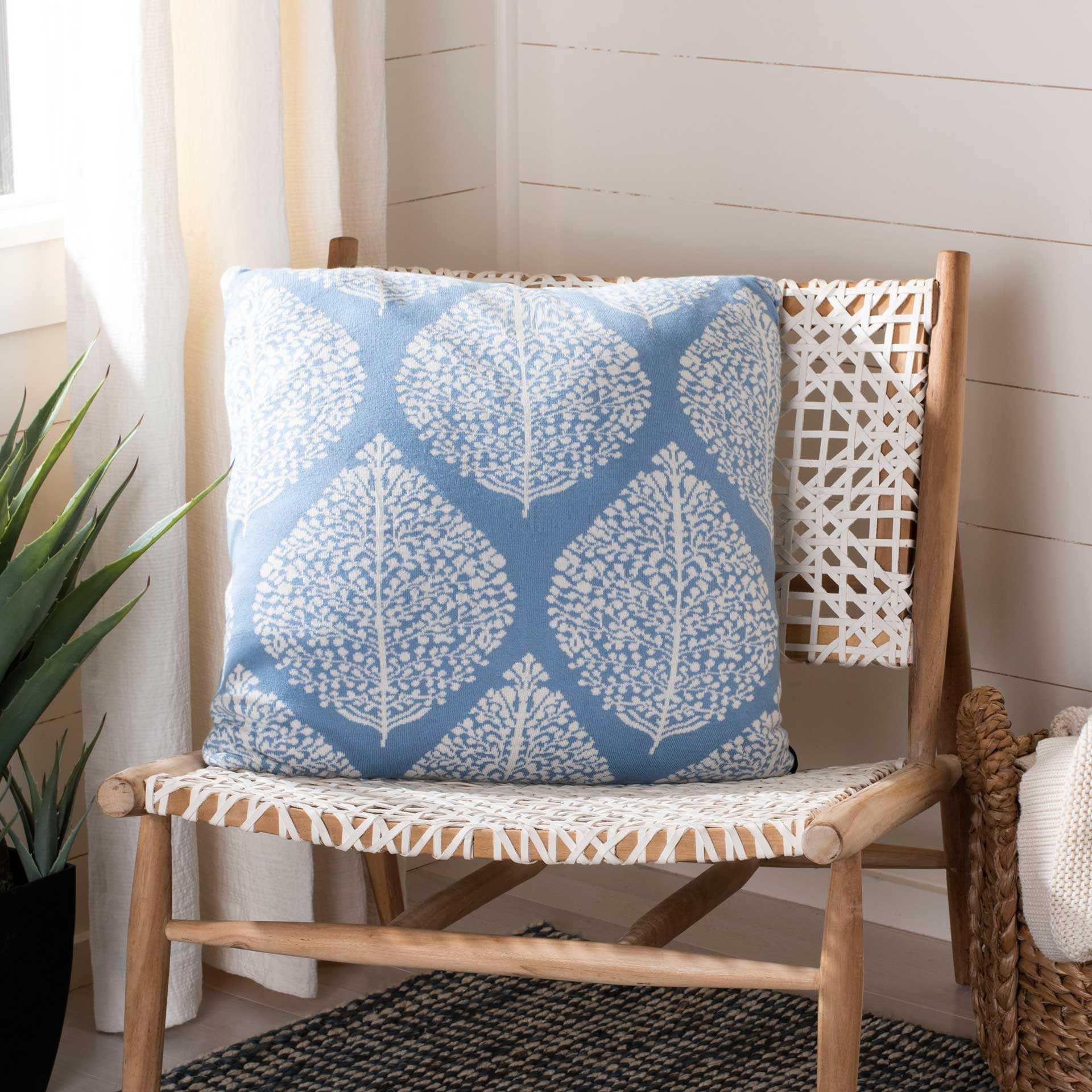 Arise Fall Pillow Blue/Natural - Image 3