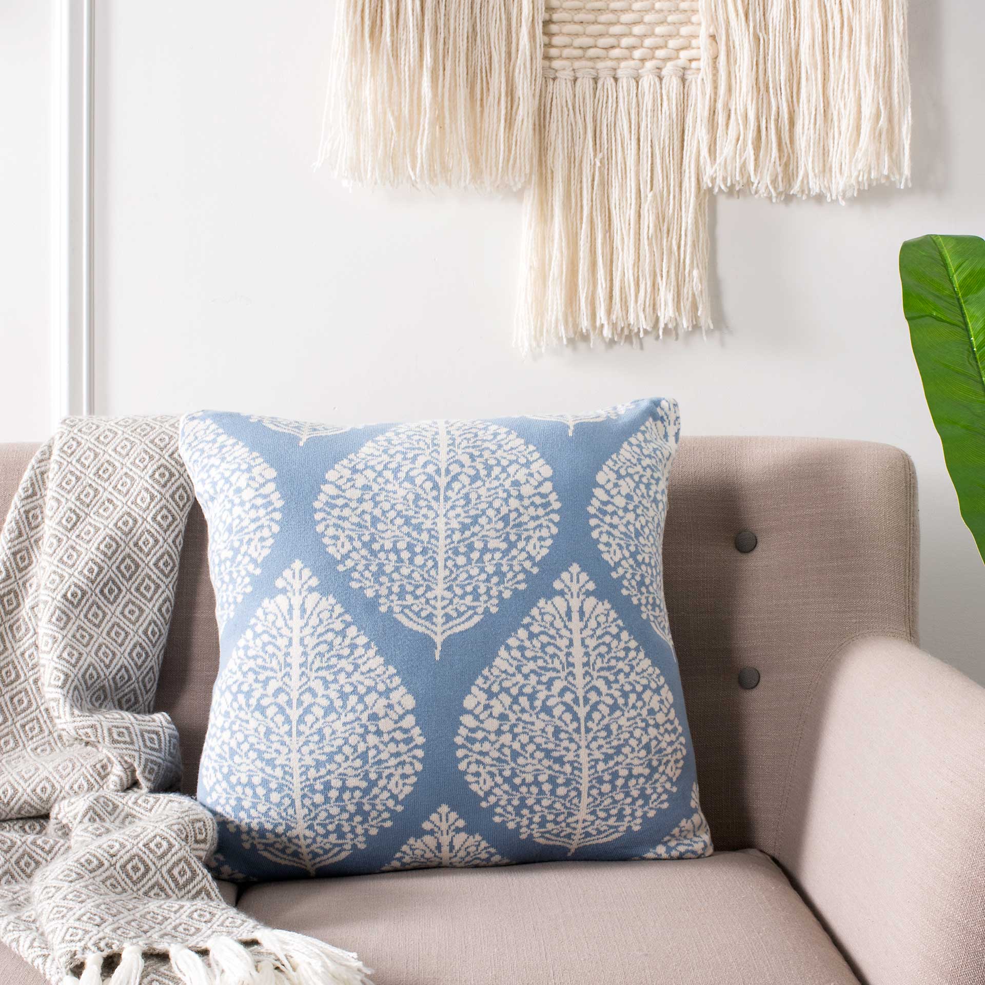 Arise Fall Pillow Blue/Natural - Image 4