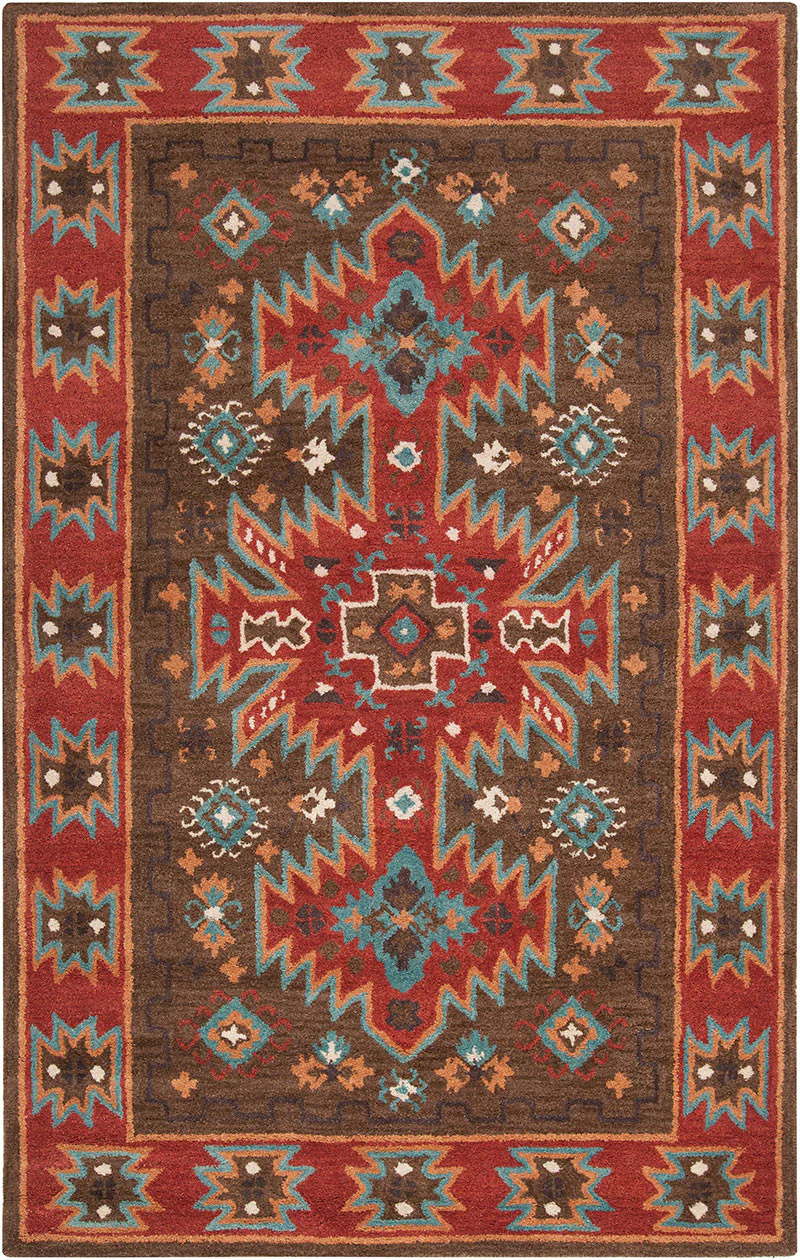 Arizona Chocolate/Rust Area Rug - Image 2