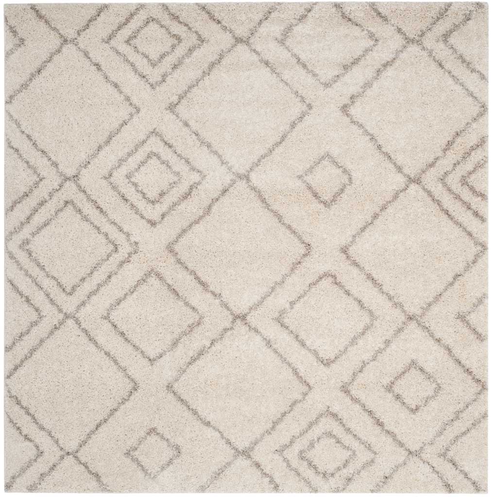 Arizona Shag Diamond Ivory/Beige Area Rug - Image 2