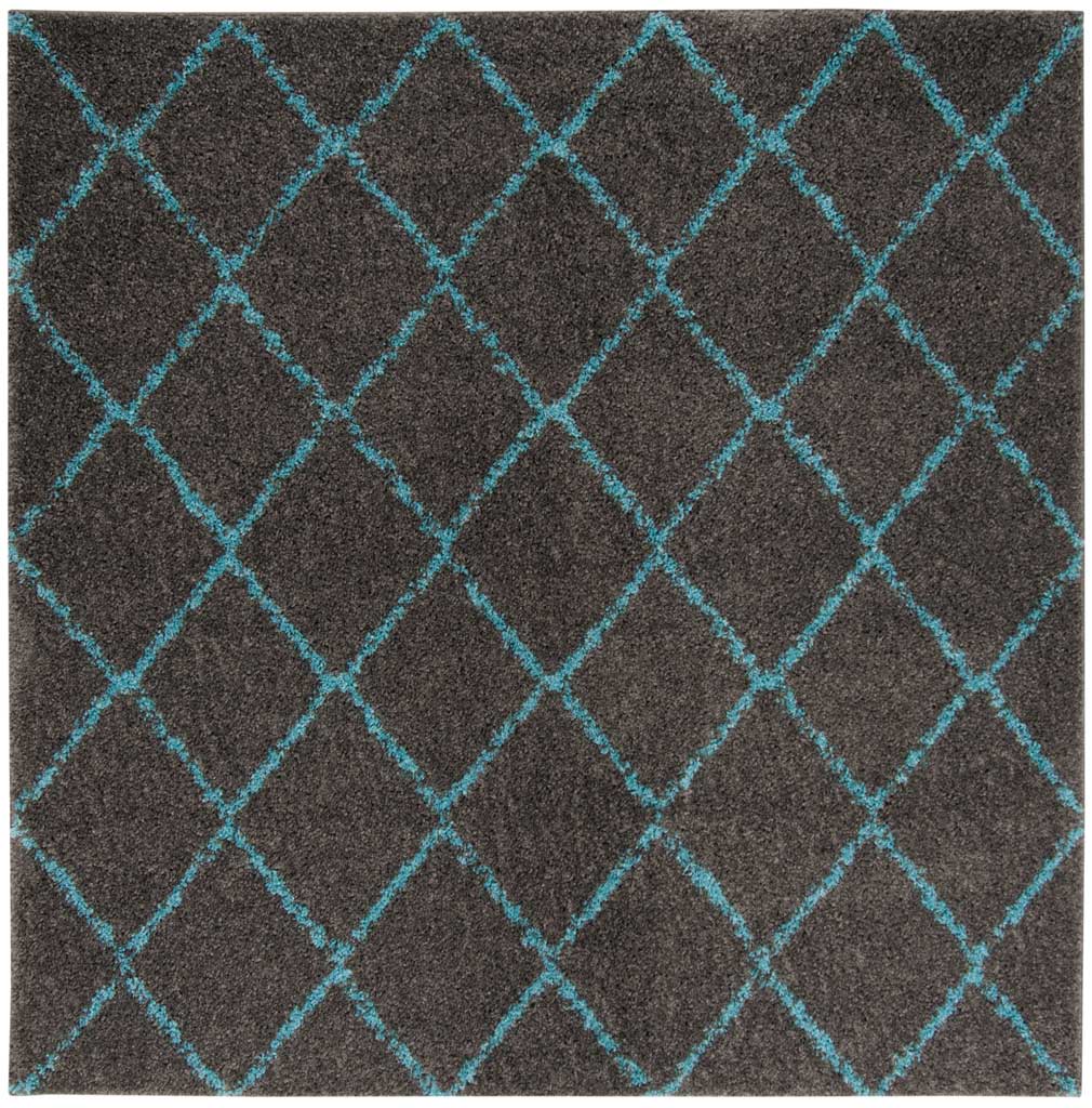Arizona Shag Gray/Turquoise Area Rug - Image 2
