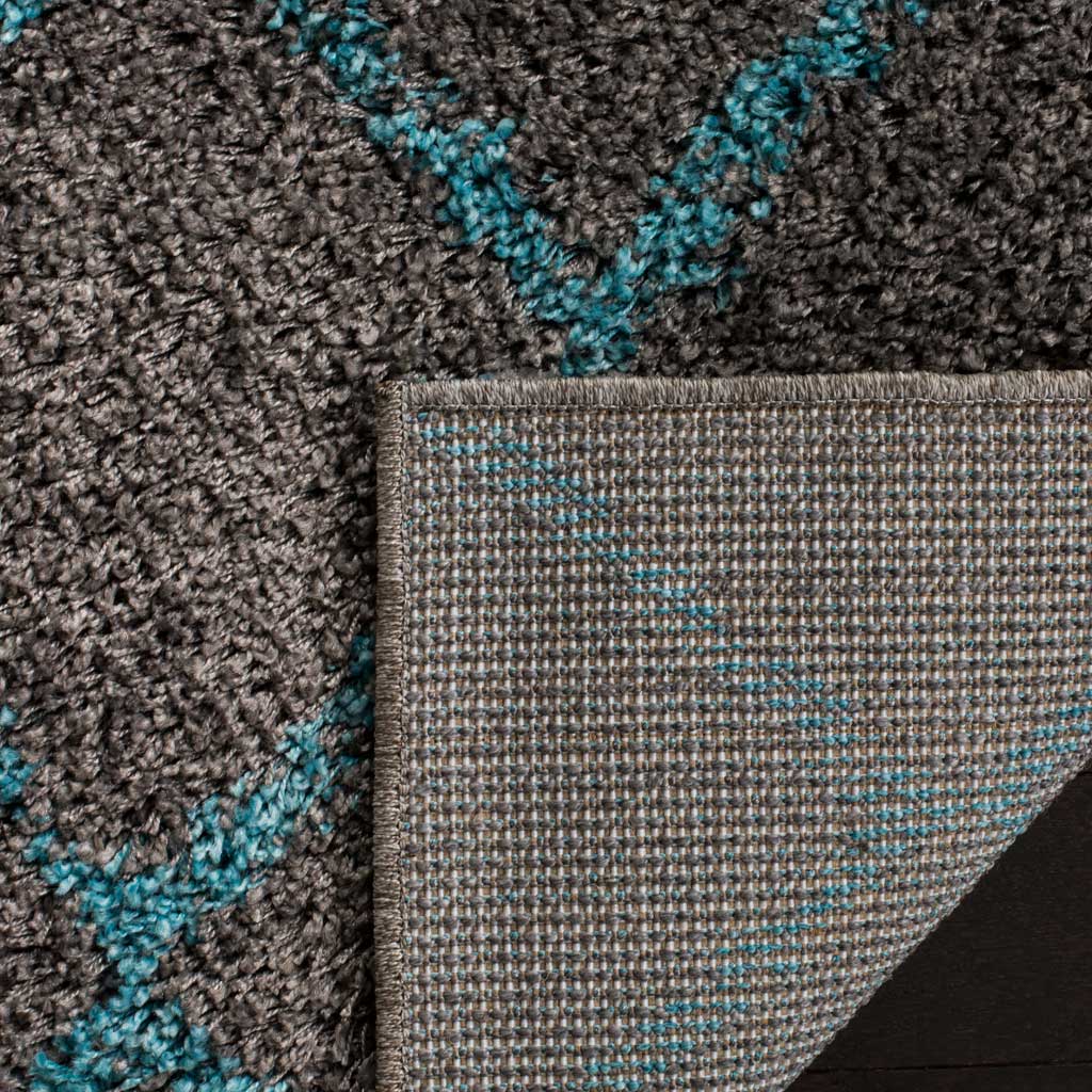 Arizona Shag Gray/Turquoise Area Rug - Image 6