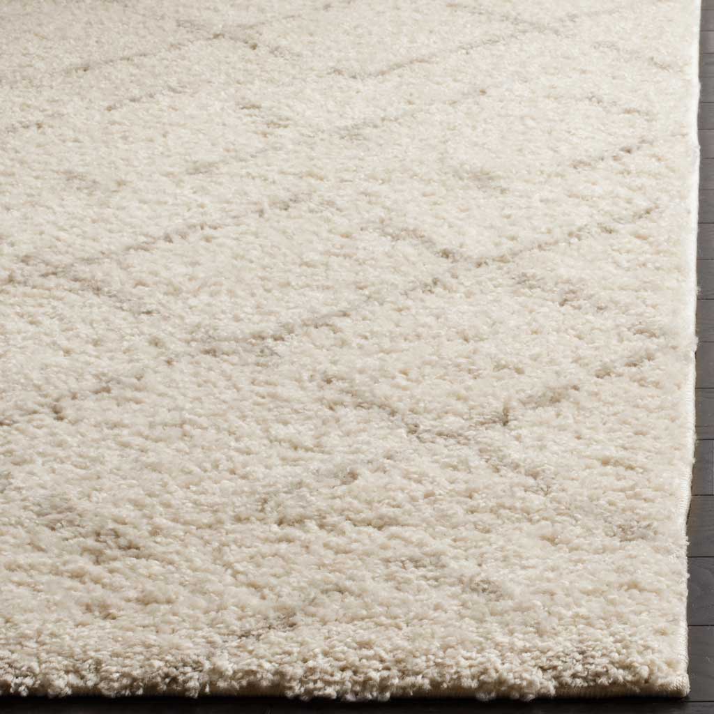 Arizona Shag Lattice Ivory/Beige Area Rug - Image 5