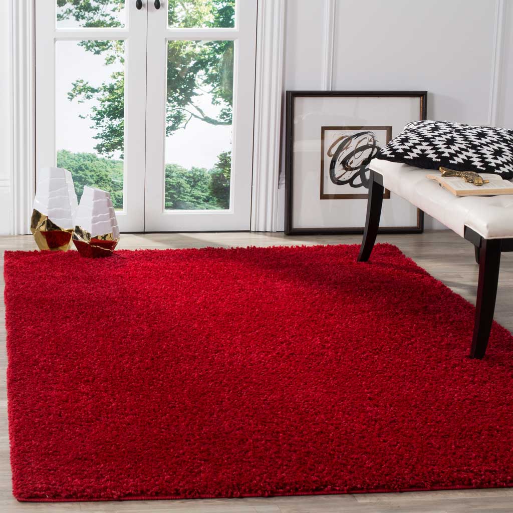 Arizona Shag Red Area Rug - Image 5