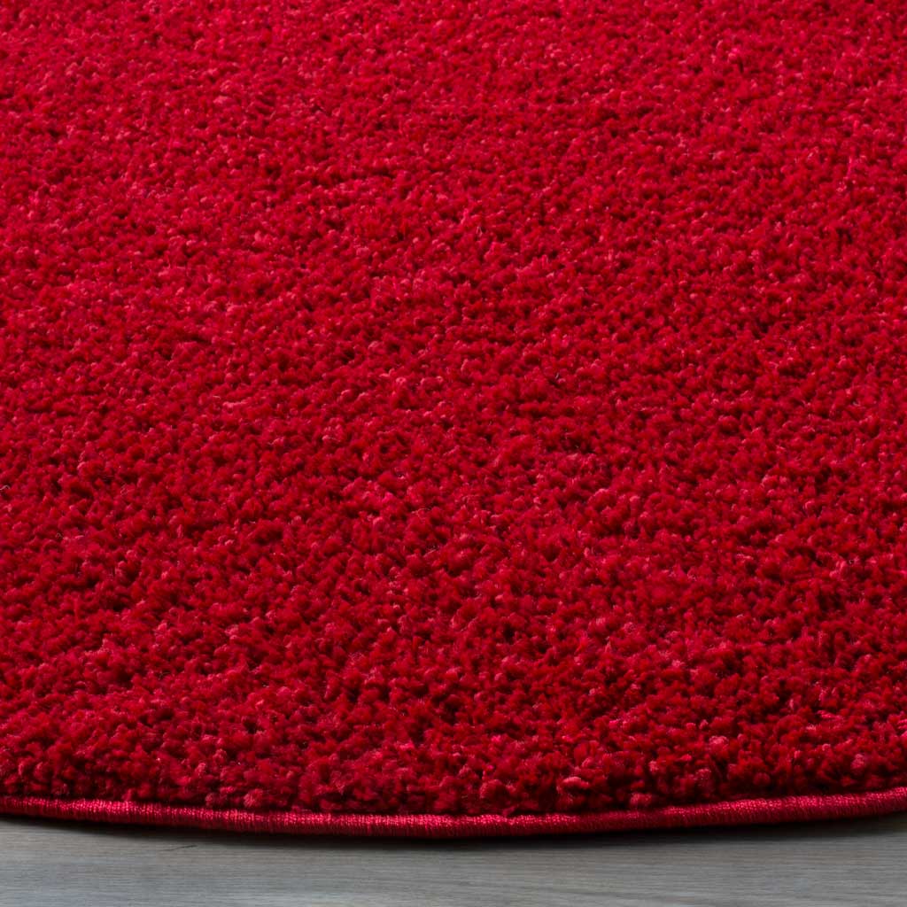 Arizona Shag Red Round Rug - Image 2