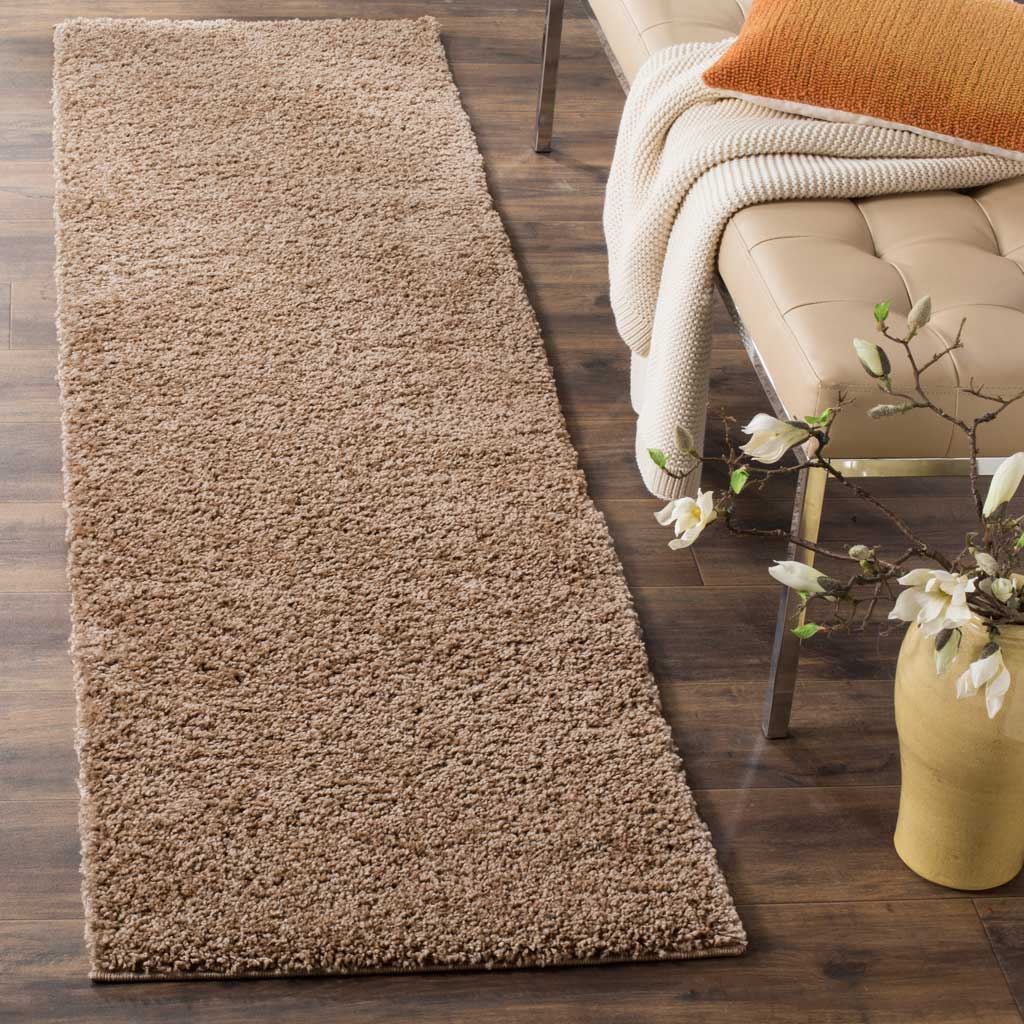 Arizona Shag Taupe Runner Rug - Image 2